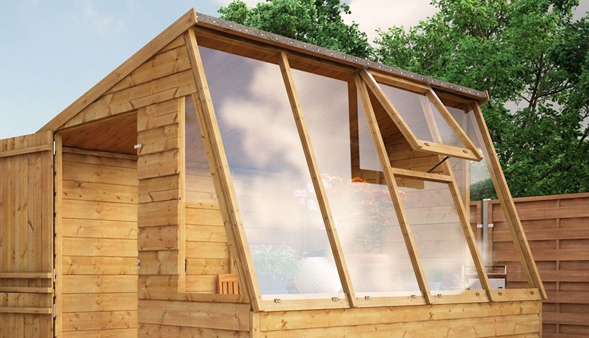 Potting Shed 8 x 6 Tongue and Groove Shed with Stable Door 