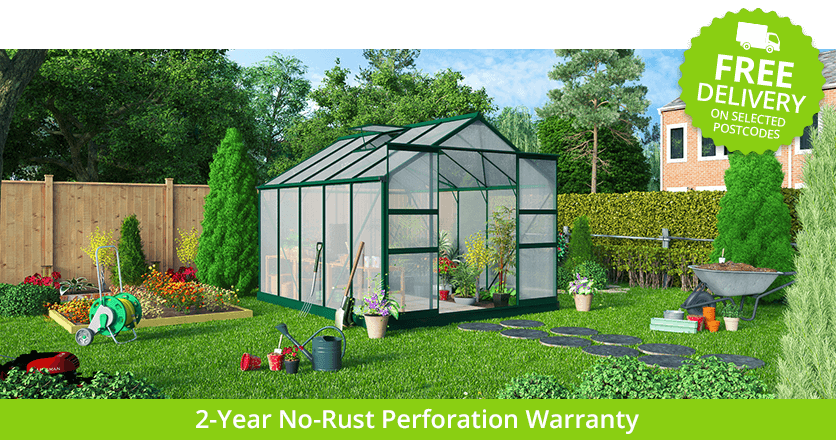BillyOh Harvester Walk-In Aluminium Greenhouse - Double Door, Twin-Wall ...