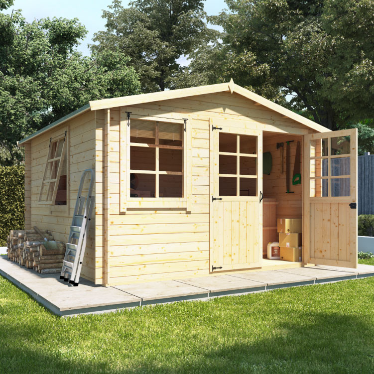 3x3m Billyoh Clubman Heavy Duty Shed Log Cabin