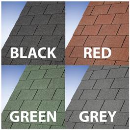 BillyOh Premium Felt Roofing Shingles - Felt Tiles Pack  - Grey Roofing Shingle Pack (9 m2)