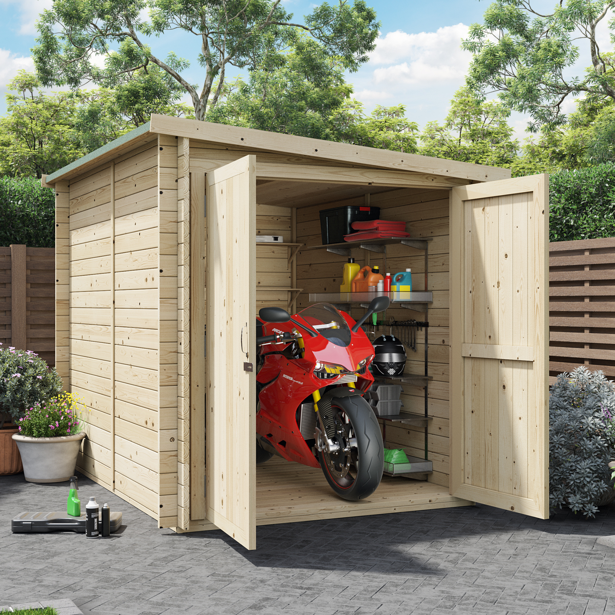 Premium Motorbike Shed BillyOh from Garden Buildings Direct