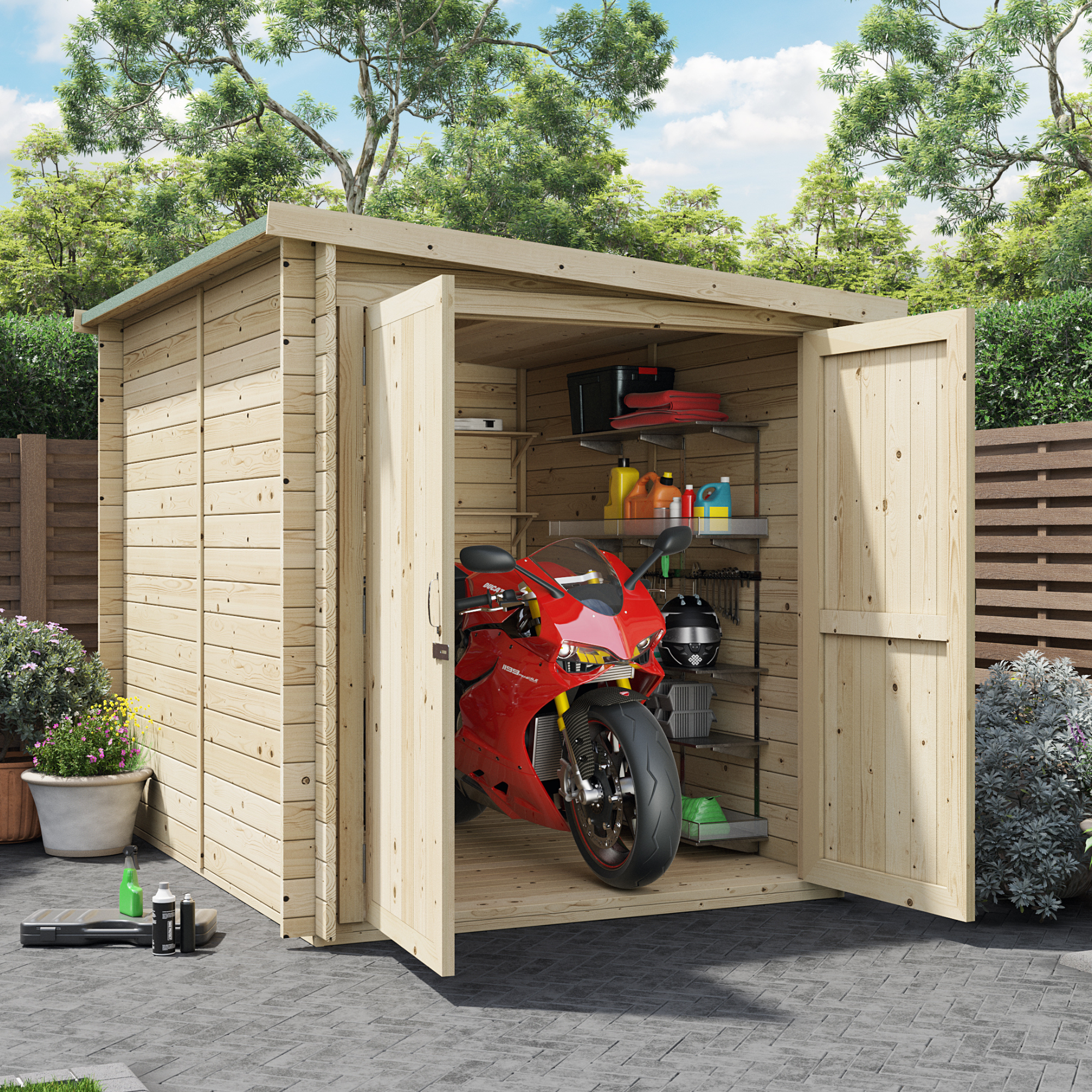 Premium Motorbike Shed BillyOh