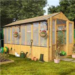 Billyoh 4000 Lincoln Wooden Polycarbonate Greenhouse Pt 6 X 6 Lincoln Wooden Greenhouse