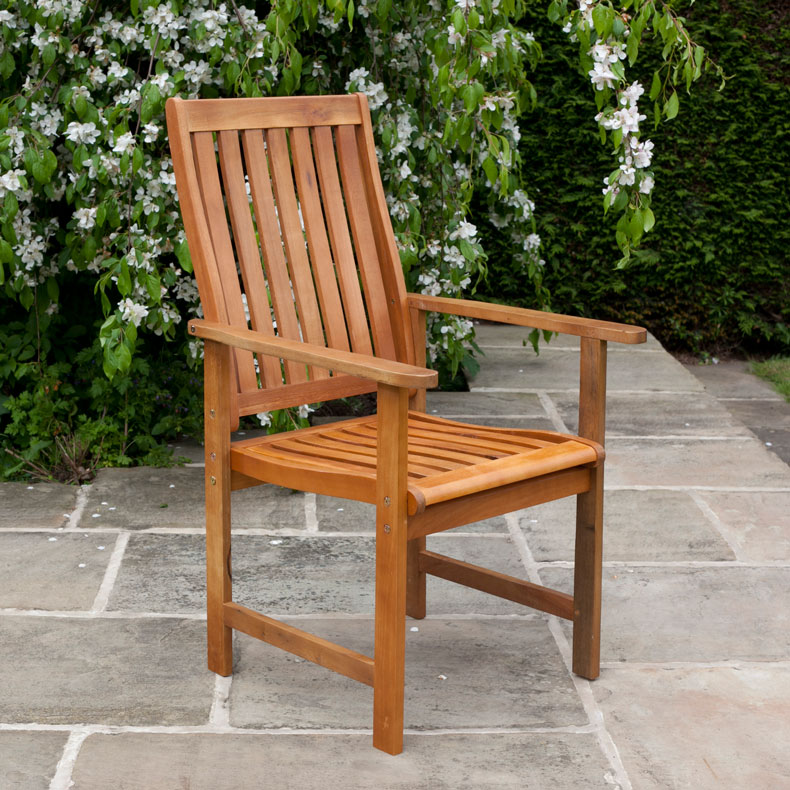 BillyOh Windsor High Back Wooden Garden Armchair - 2 x Armchair at Garden Buildings Direct