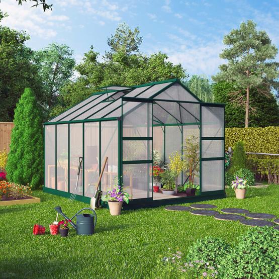 12x8 Billyoh Harvester Walk In Aluminium Greenhouse