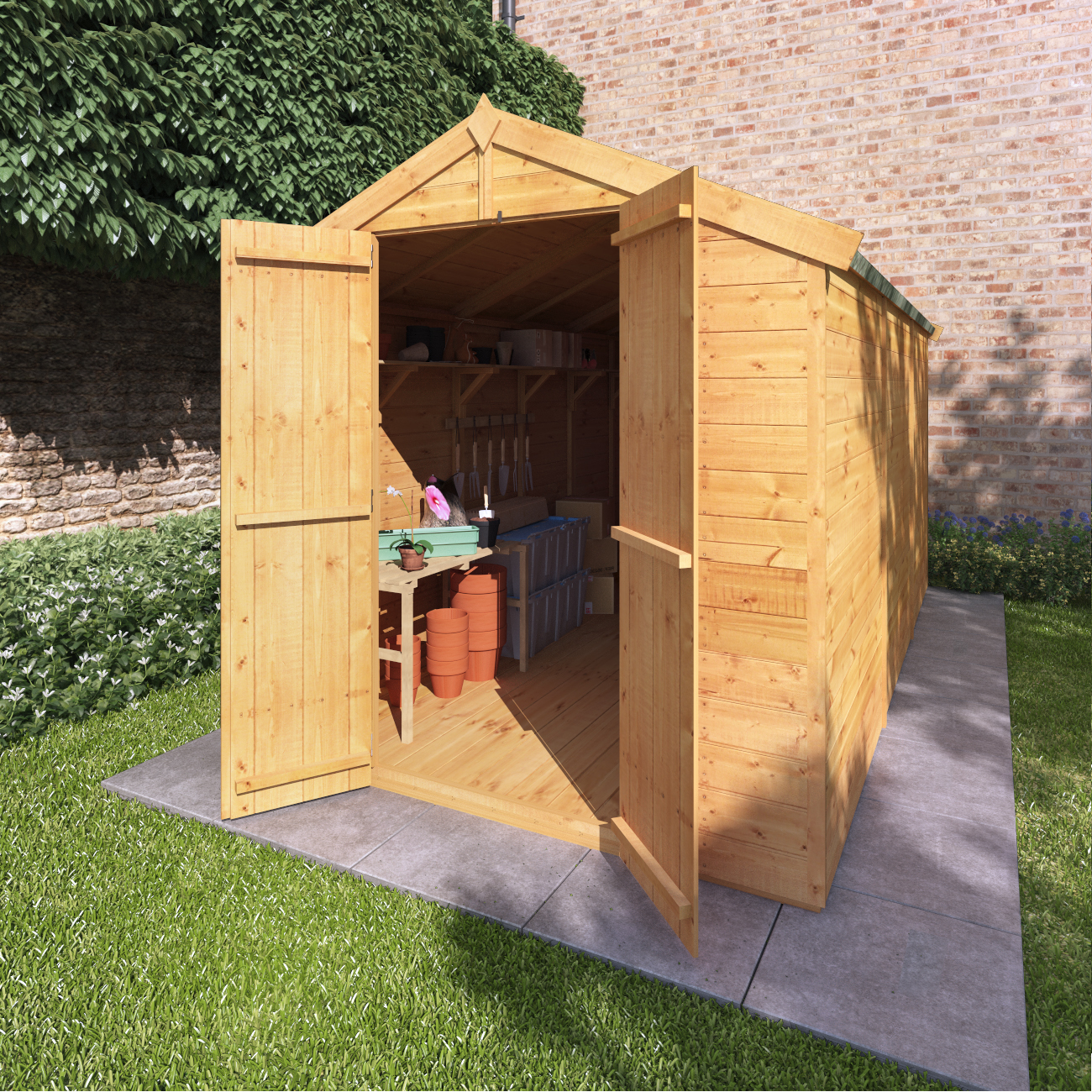 Billyoh Master Tongue And Groove Apex Shed 12x6 T G Apex Windowless