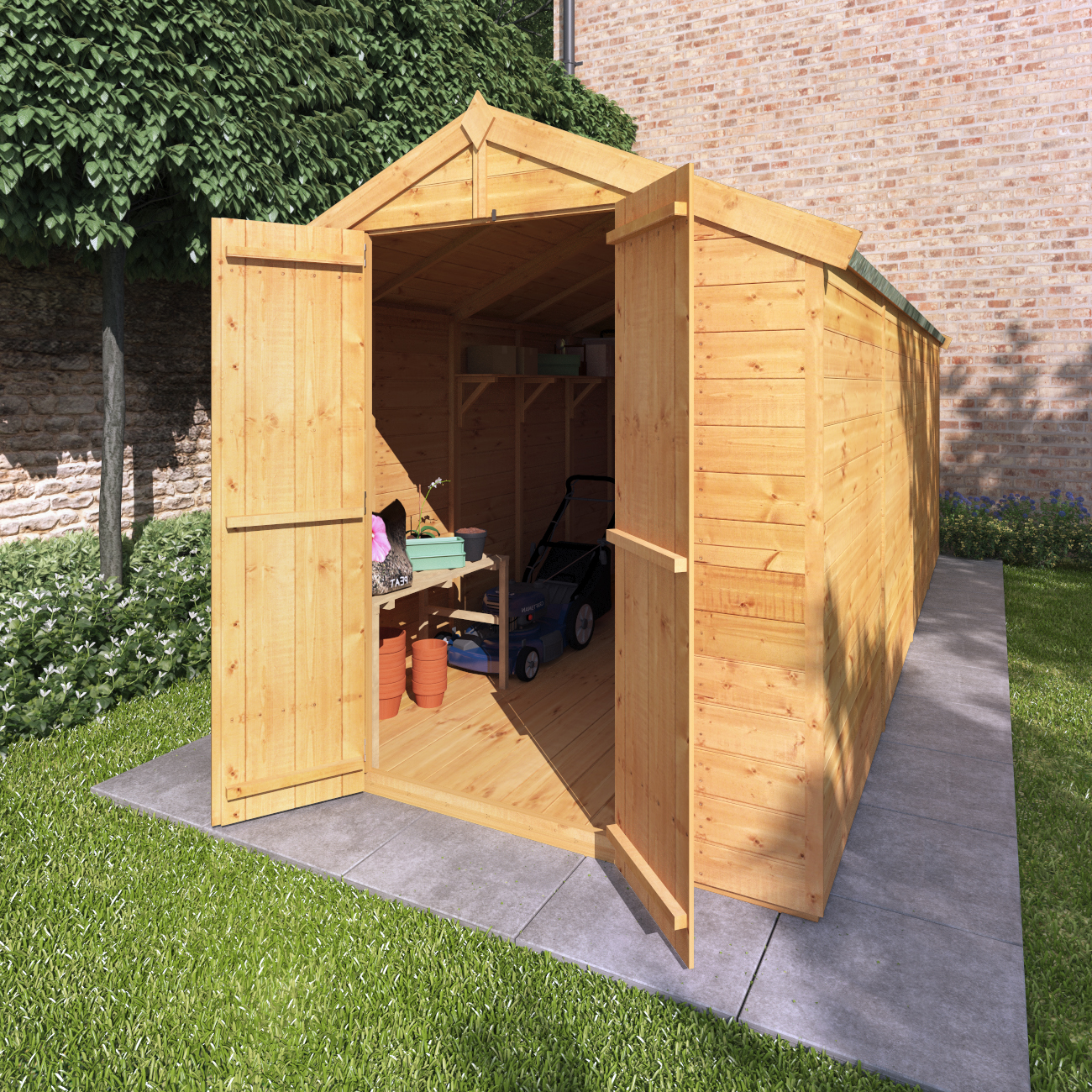 Billyoh Master Tongue And Groove Apex Shed 16x6 T G Apex Windowless