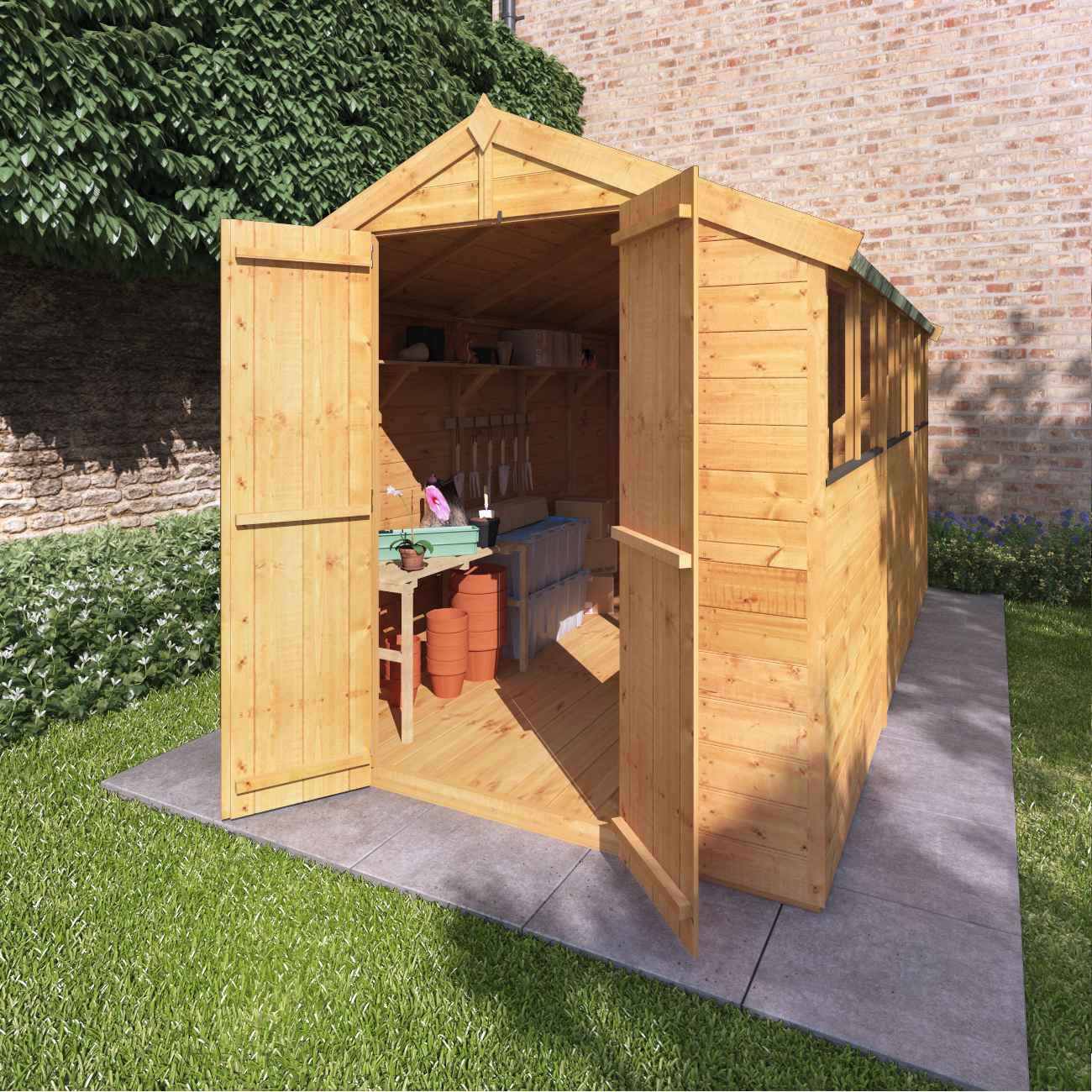 Billyoh Master Tongue And Groove Apex Shed 12x6 T G Apex Windowed