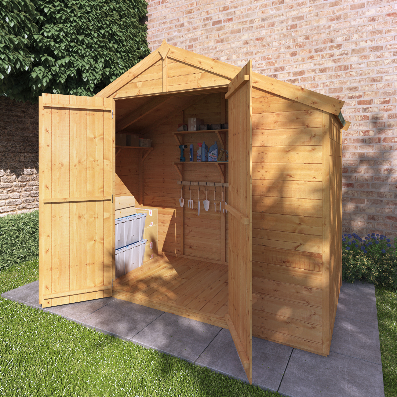 Billyoh Master Tongue And Groove Apex Shed 4x8 T G Apex Windowless
