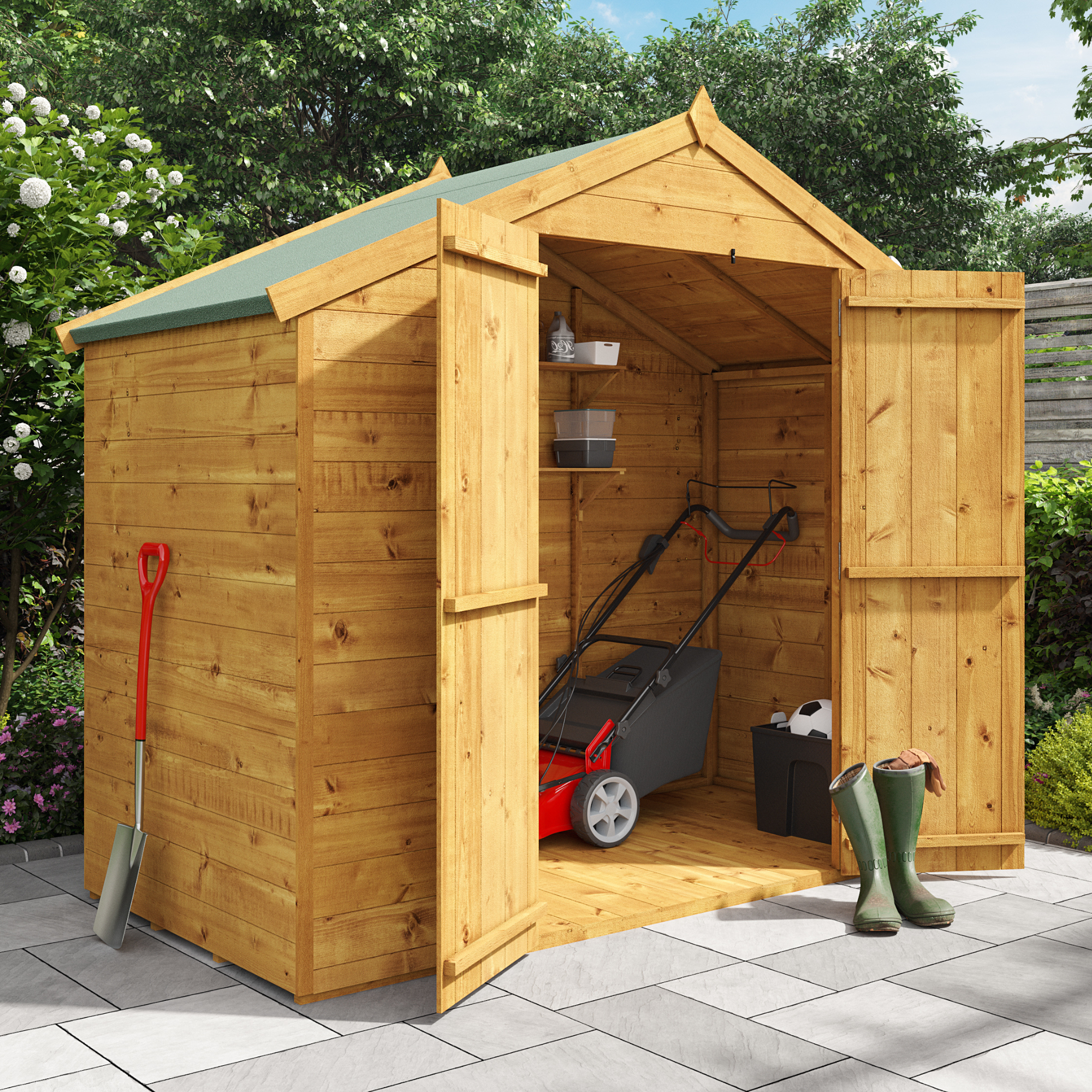 BillyOh Master Tongue and Groove Apex Shed - 4x8 T&G Apex Windowless