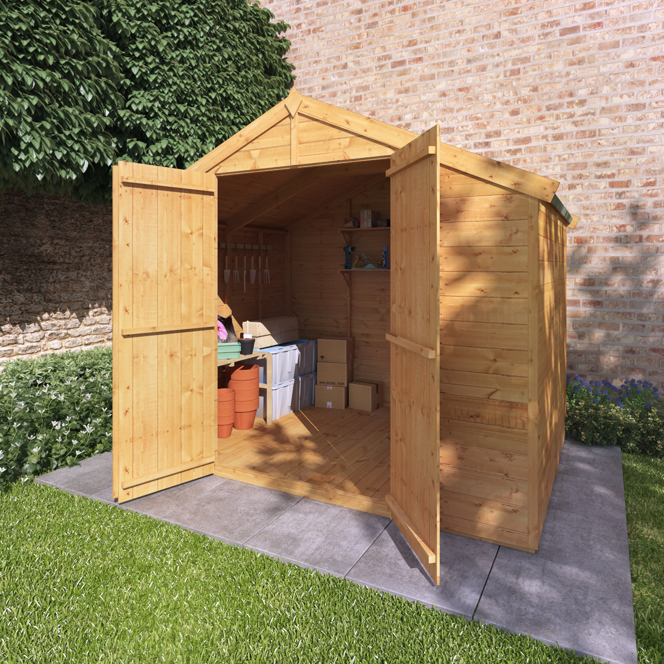 Billyoh Master Tongue And Groove Apex Shed 6x8 T G Apex Windowless