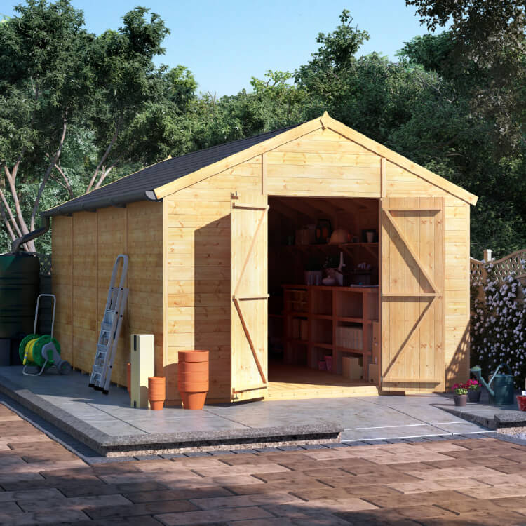 16x10 T&G Apex Windowless - BillyOh Expert Large Garden Shed
