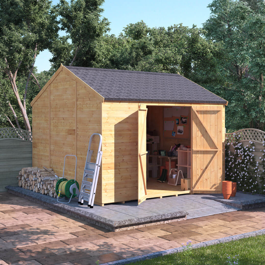 10x10 T&G Reverse Apex Windowless - BillyOh Expert Garden Sheds