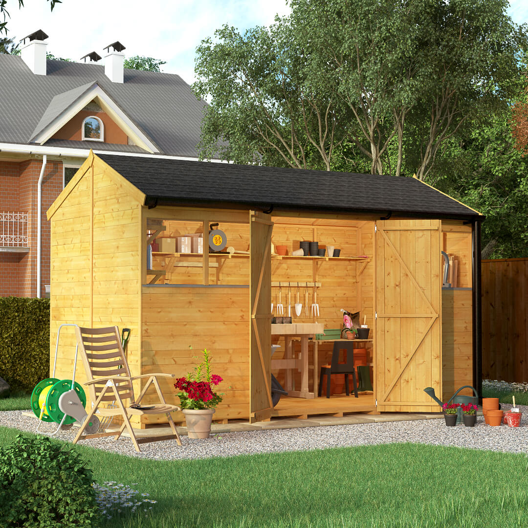 12x6 T&amp;G Reverse Apex Windowed - BillyOh Expert Garden ...