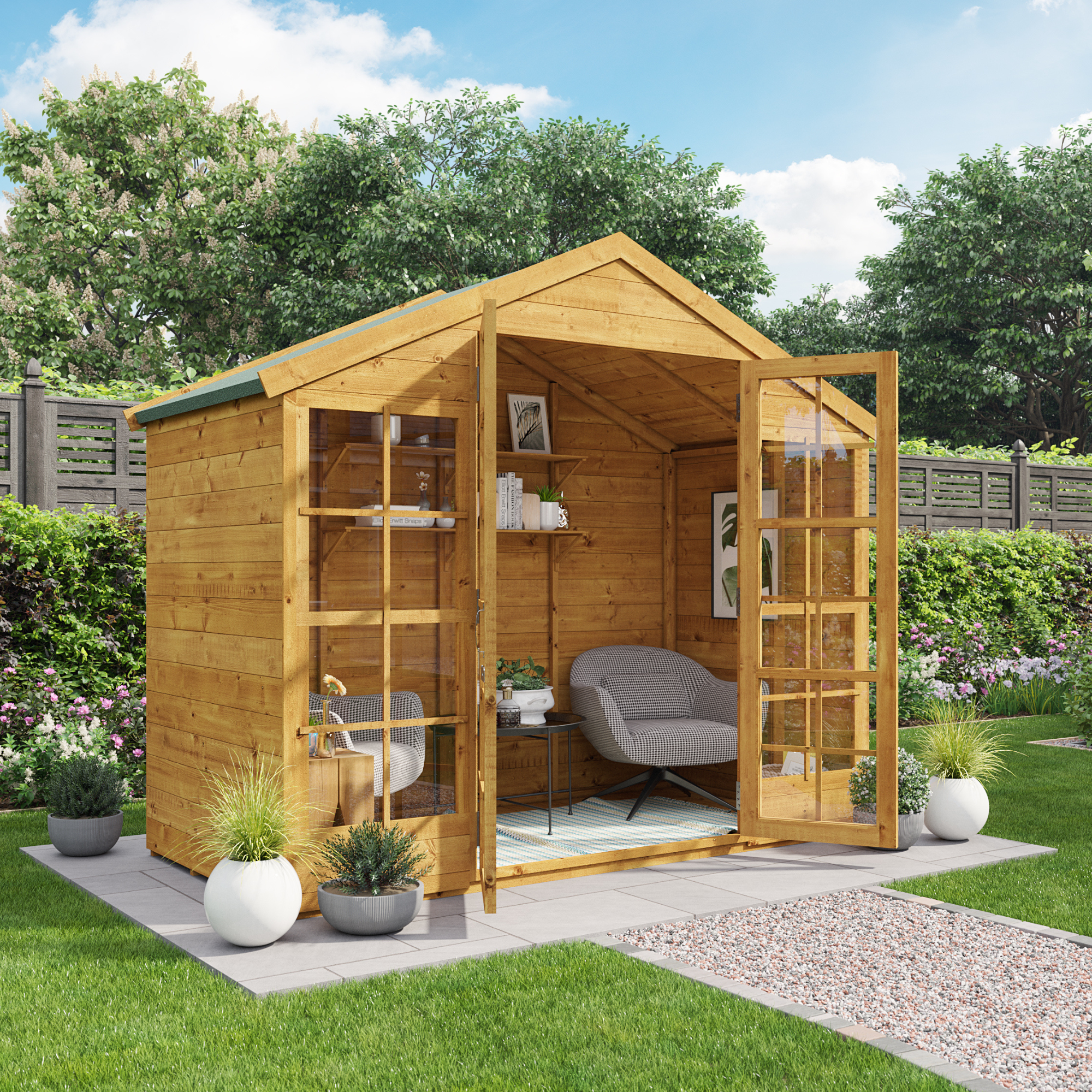 4x8 Harper T&G Apex Summerhouse - BillyOh