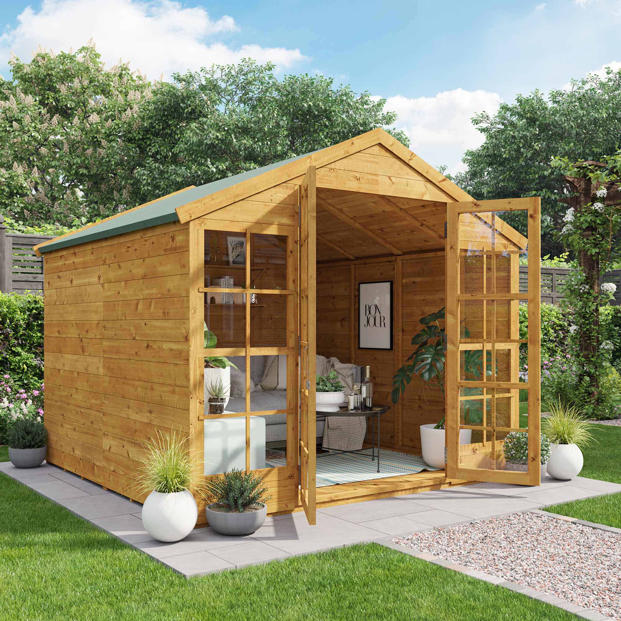 10x8 BillyOh Harper T&G Apex Summerhouse