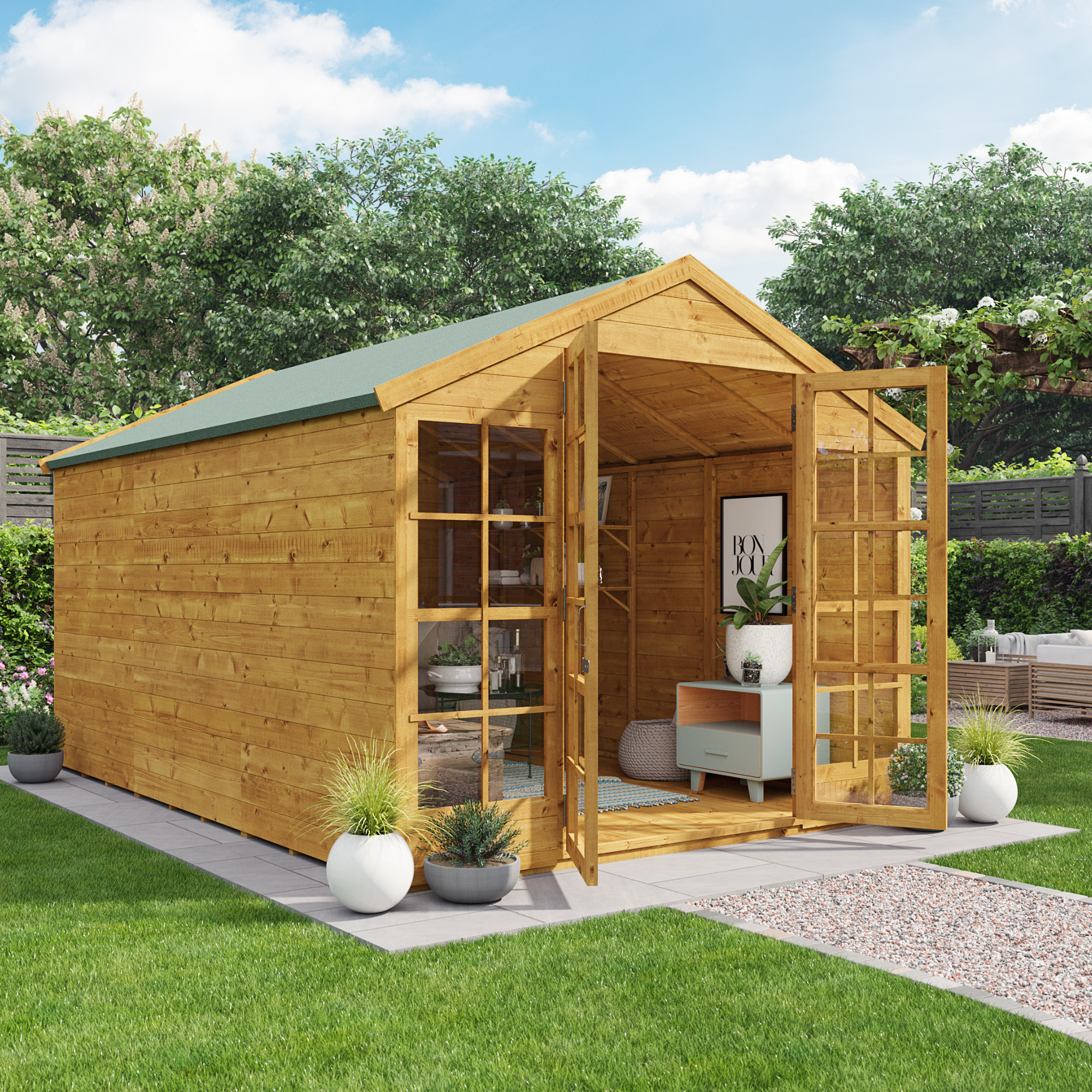 12x8 BillyOh Harper T&G Apex Summerhouse