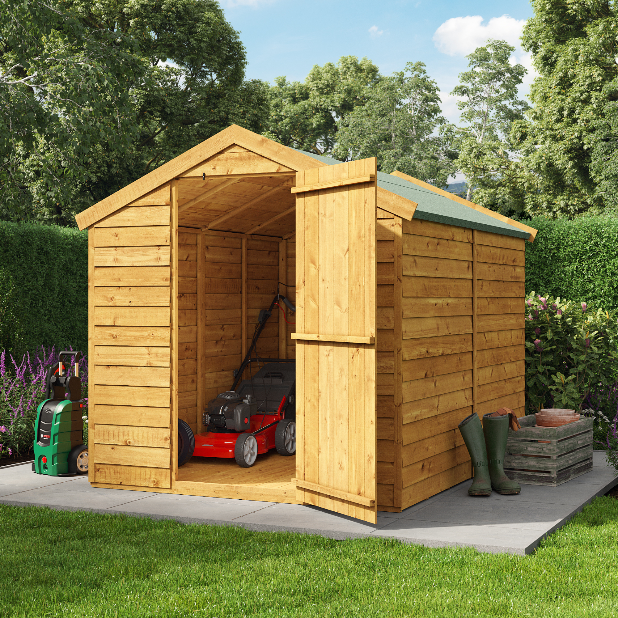 BillyOh Super Saver Overlap Apex Shed  - 8x6