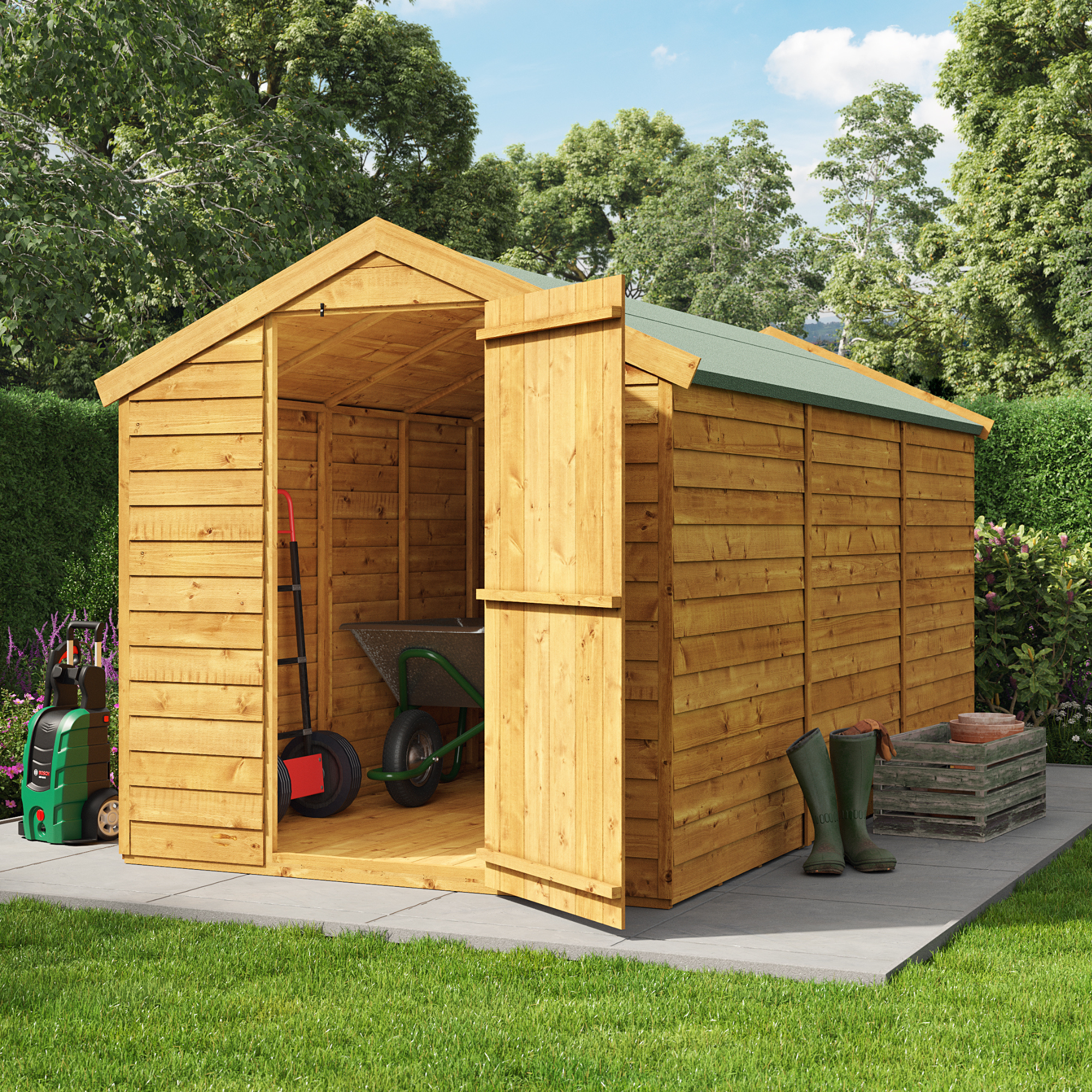 BillyOh Super Saver Overlap Apex Shed  - 12x6