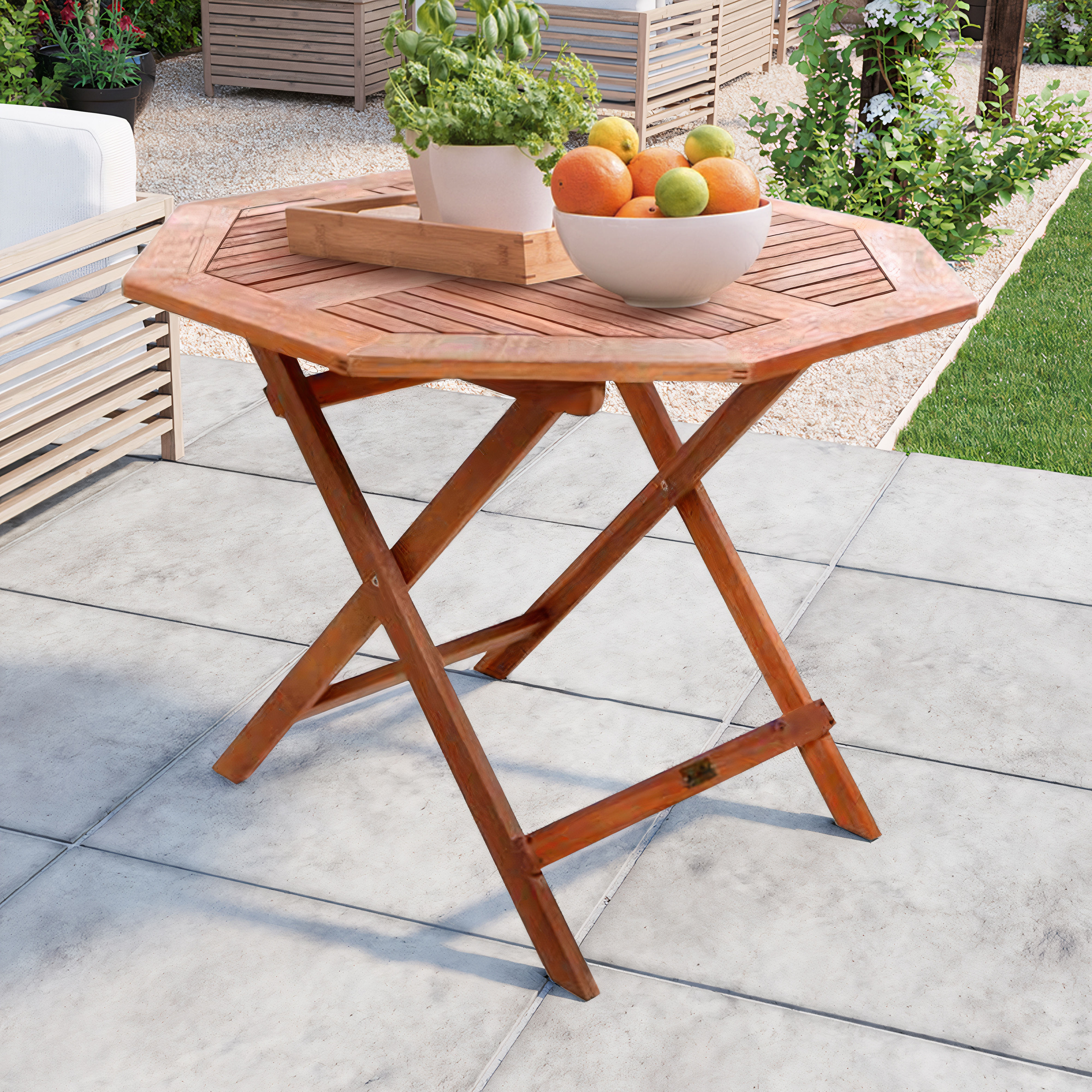 Billyoh Windsor 1 0m Octagonal Folding Garden Table Octagonal