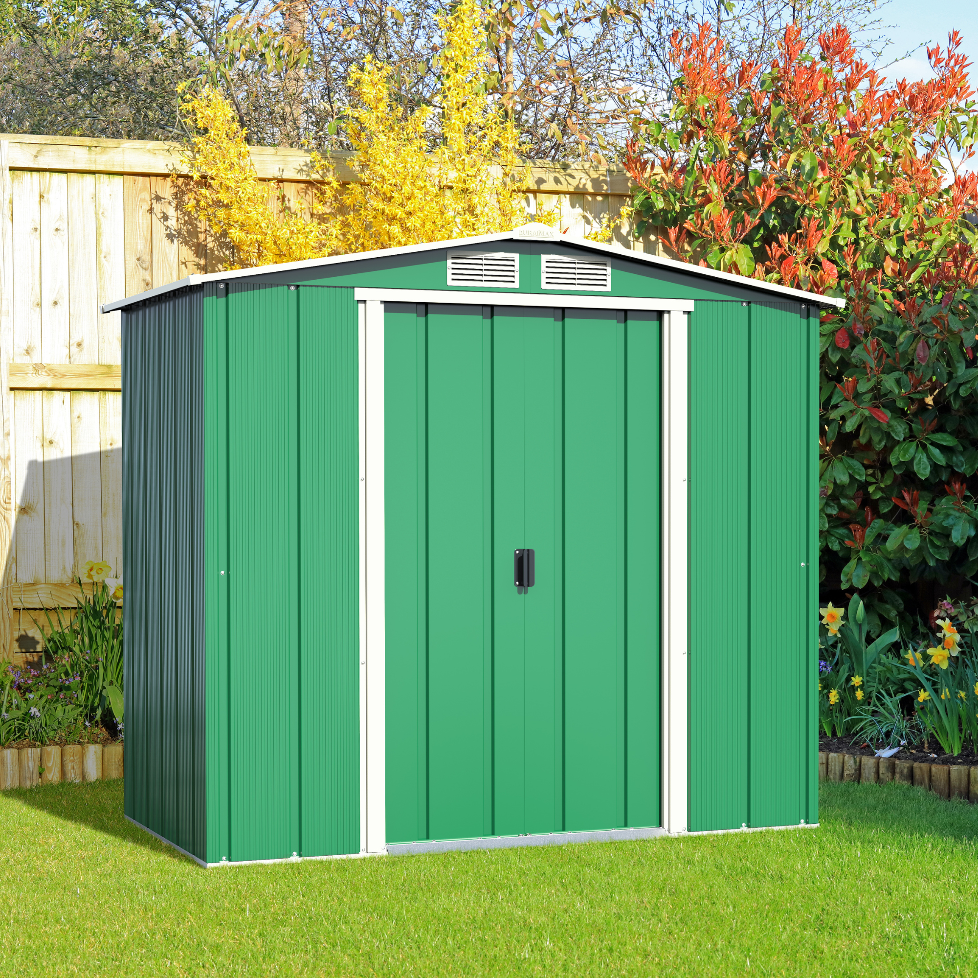 BillyOh Partner Eco Apex Roof Metal Shed - 6x4 Apex Eco