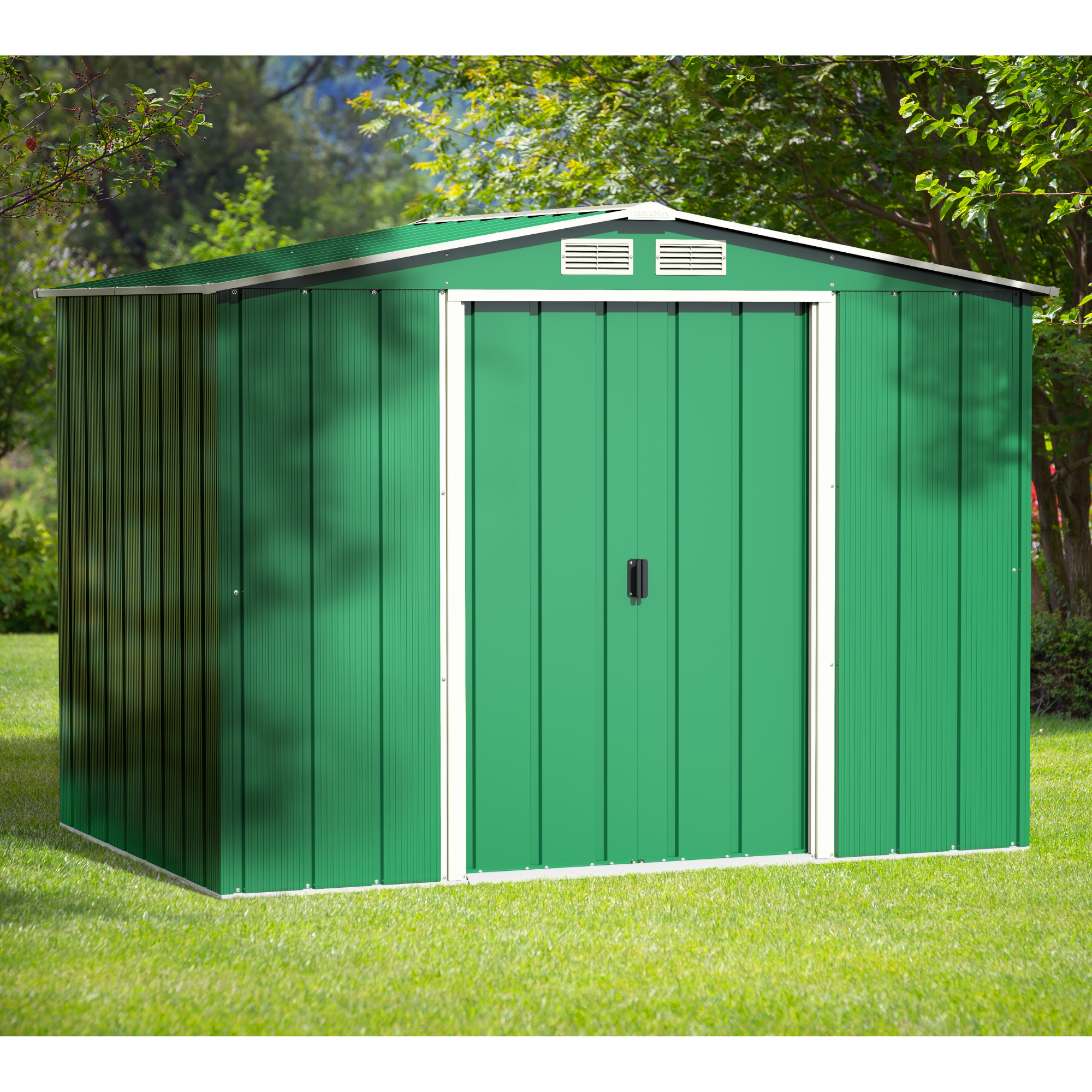 BillyOh Partner Eco Apex Roof Metal Shed - 8x6 Apex Eco - Duramax Eco Metal Shed