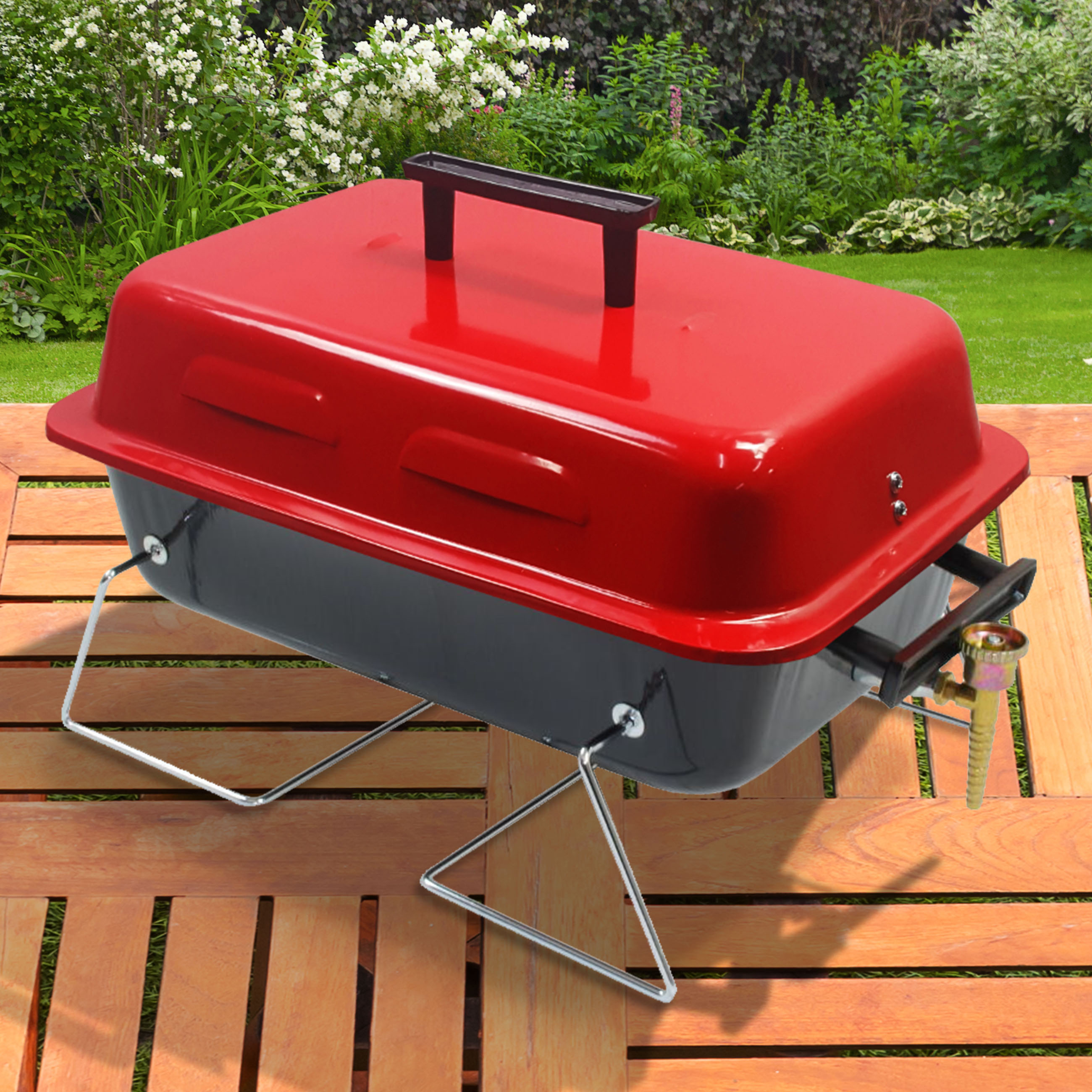 BillyOh Table Top Portable Gas BBQ - Red