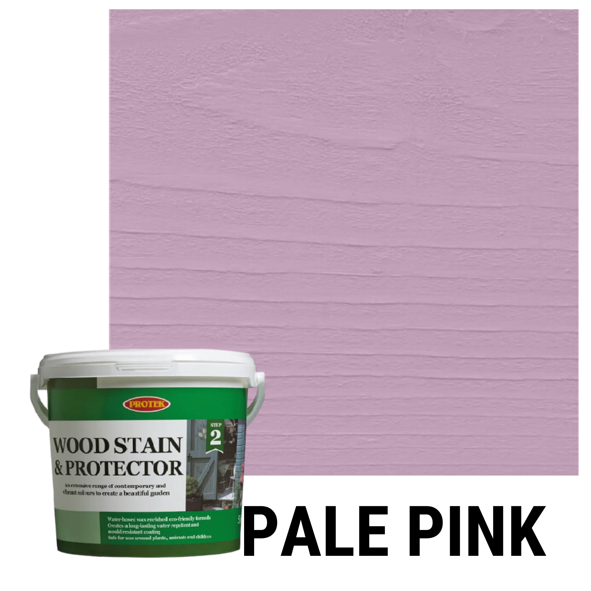Protek Wood Stain and Protector 2.5ltr - Pale Pink