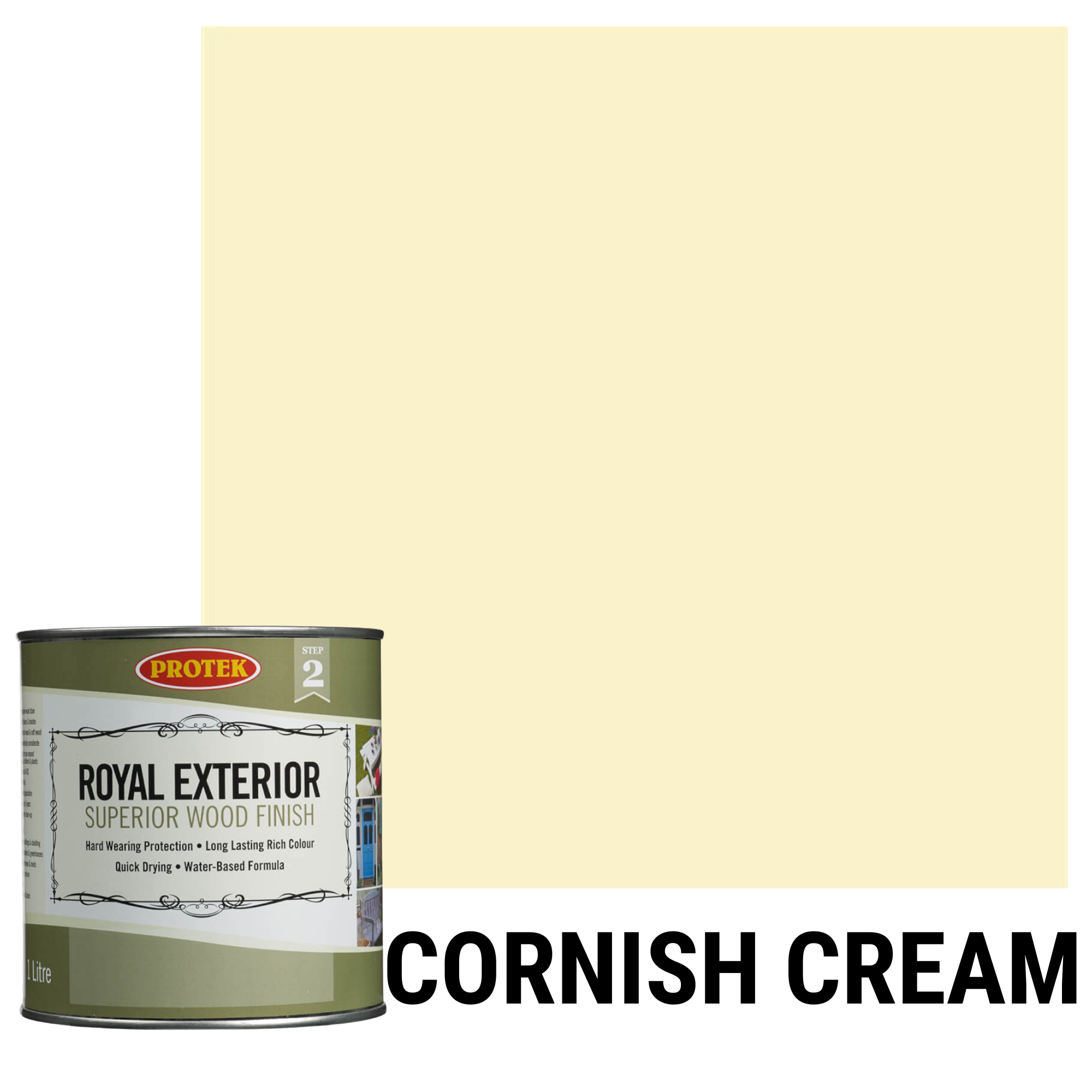 Protek Royal Exterior Superior Finish 1ltr - Cornish Cream