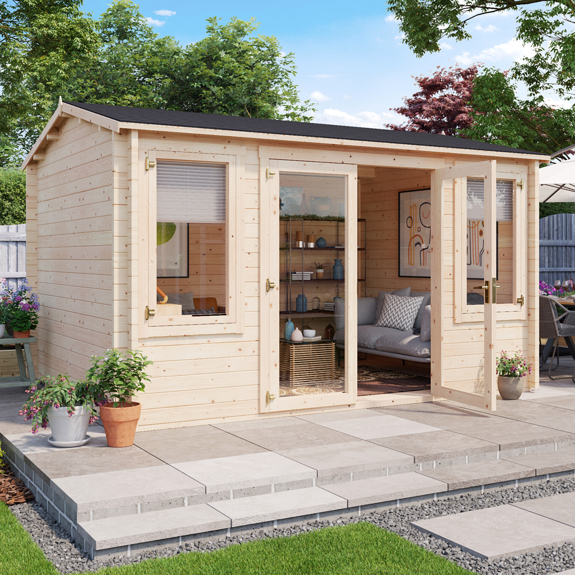 BillyOh Dorset Log Cabin - PT-5.0m x 2.5m 44mm