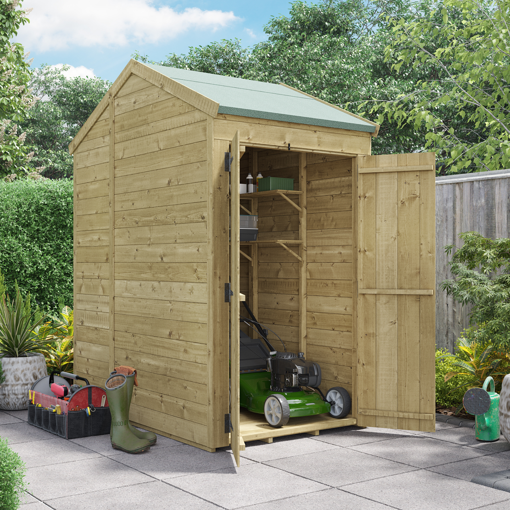 BillyOh Switch Tongue and Groove Apex Shed - 4x6 Windowless