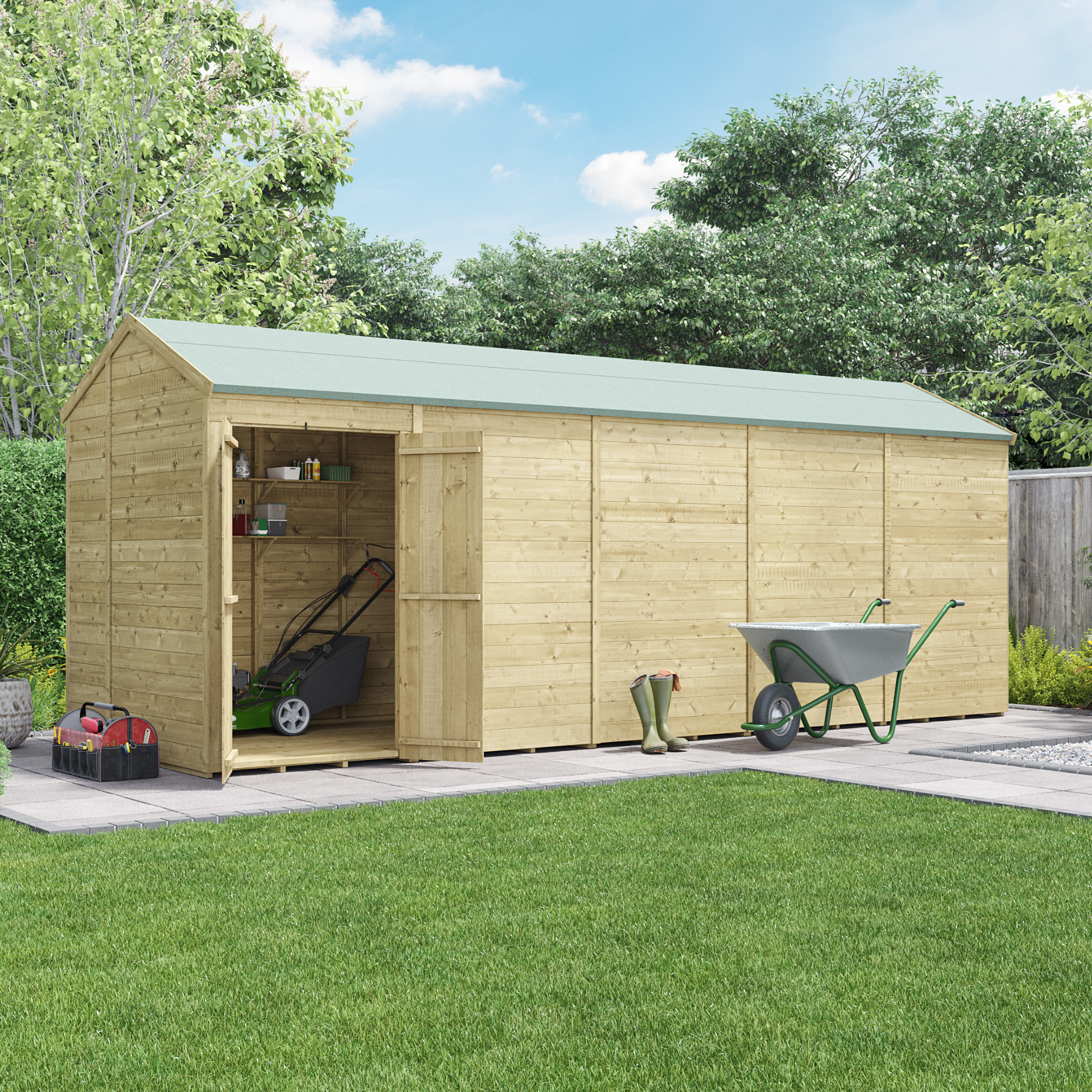 BillyOh Switch Tongue and Groove Apex Shed - 20x6 Windowless 15mm
