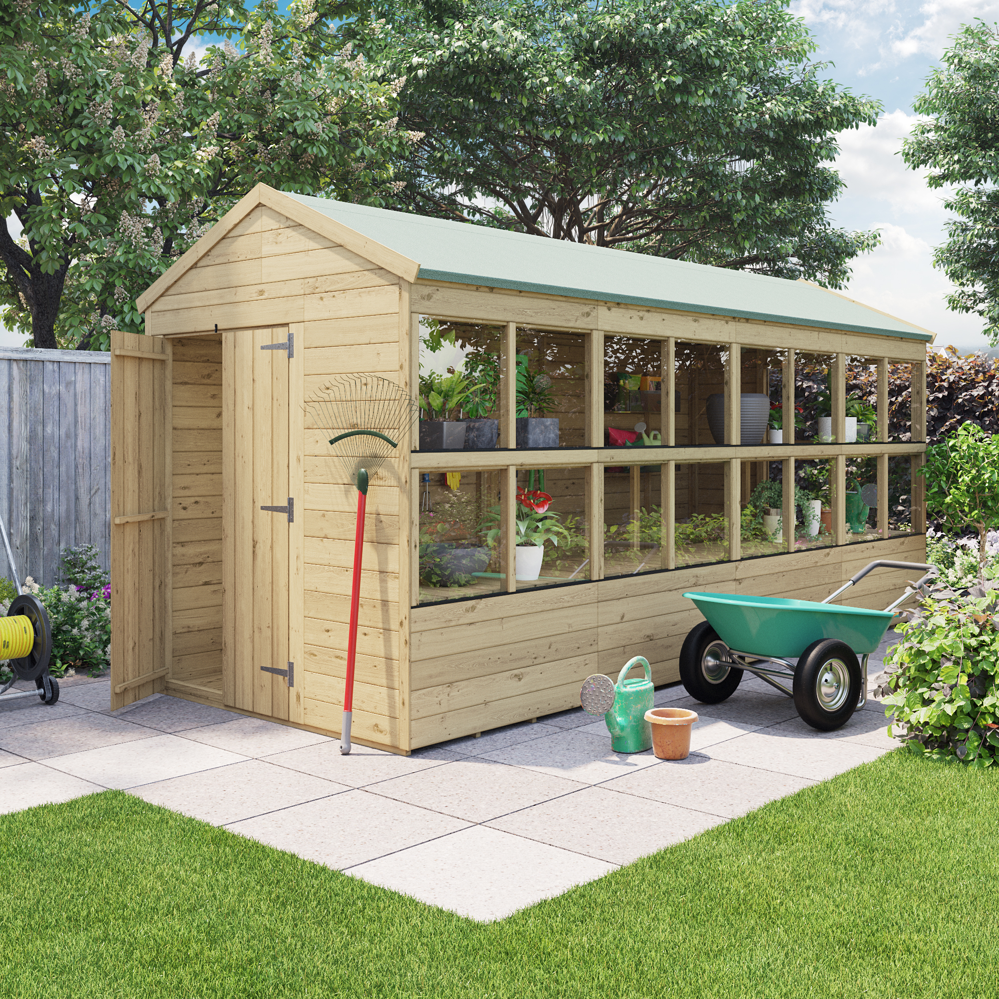 BillyOh Planthouse Tongue and Groove Apex Potting Shed - 16x6