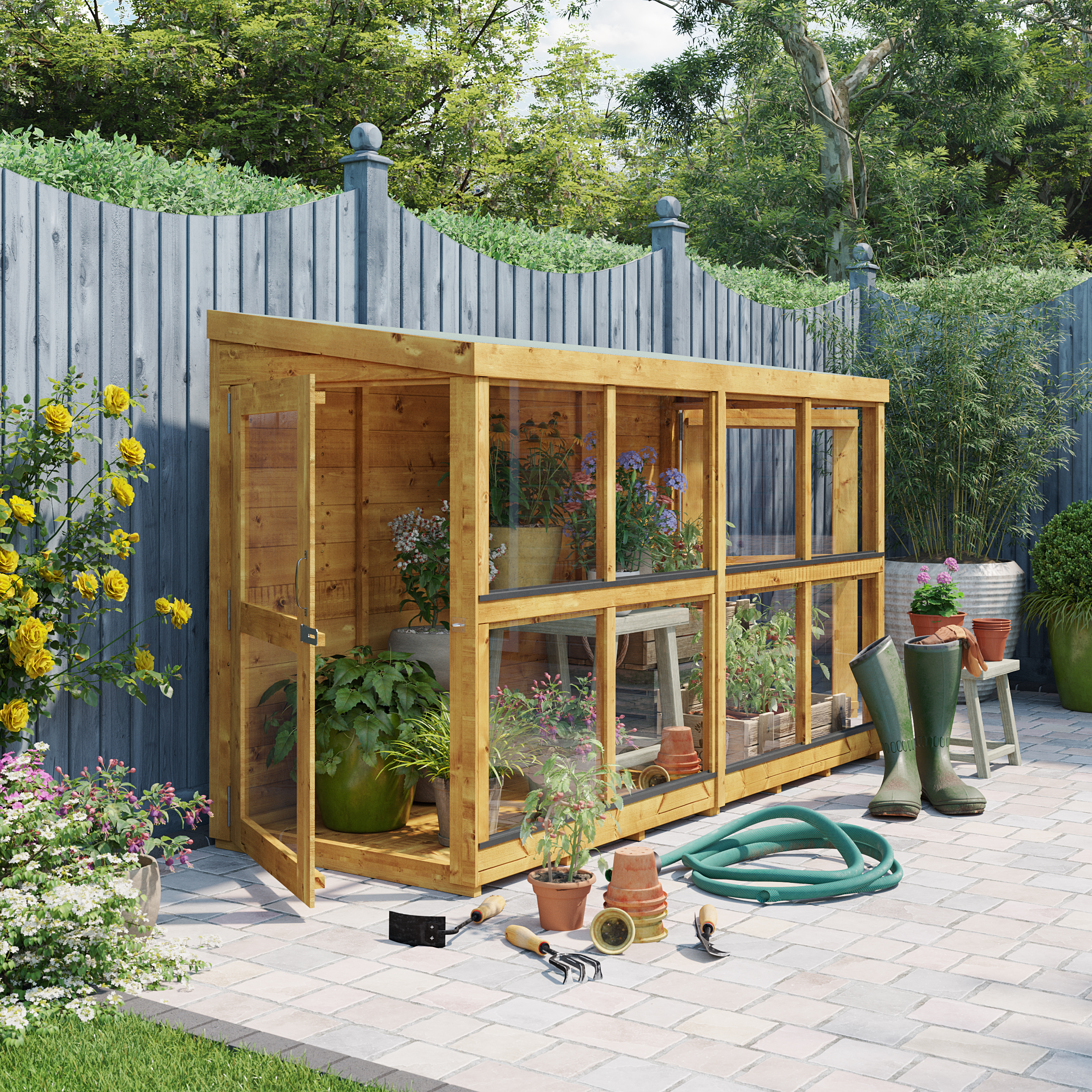 8x3 Expert Pent Greenhouse | BillyOh