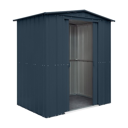 Globel Apex Metal Shed  - 6x5 Grey