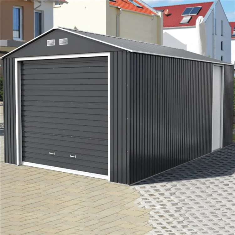 Sapphire Olympian Fronted Apex Metal Garage  - 12x26