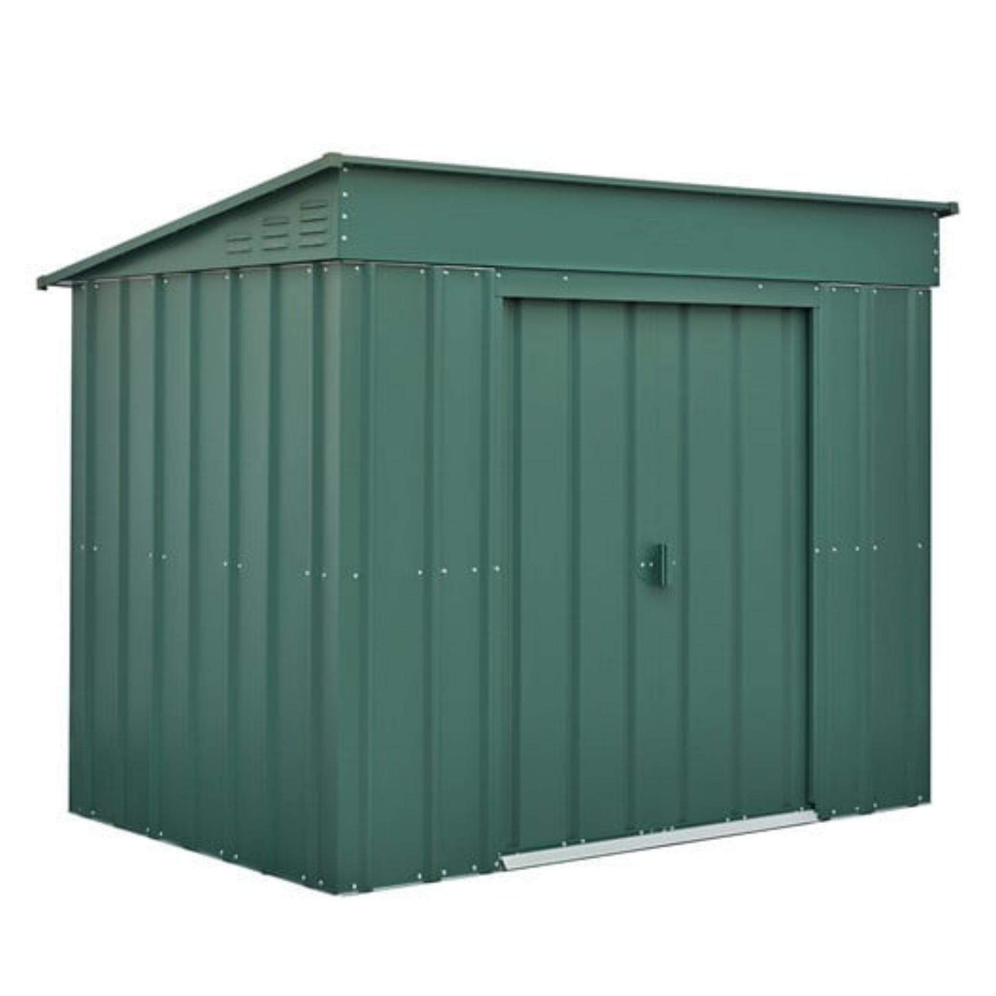 Lotus Low Pent 6 X4 Metal Shed 6x4 Green