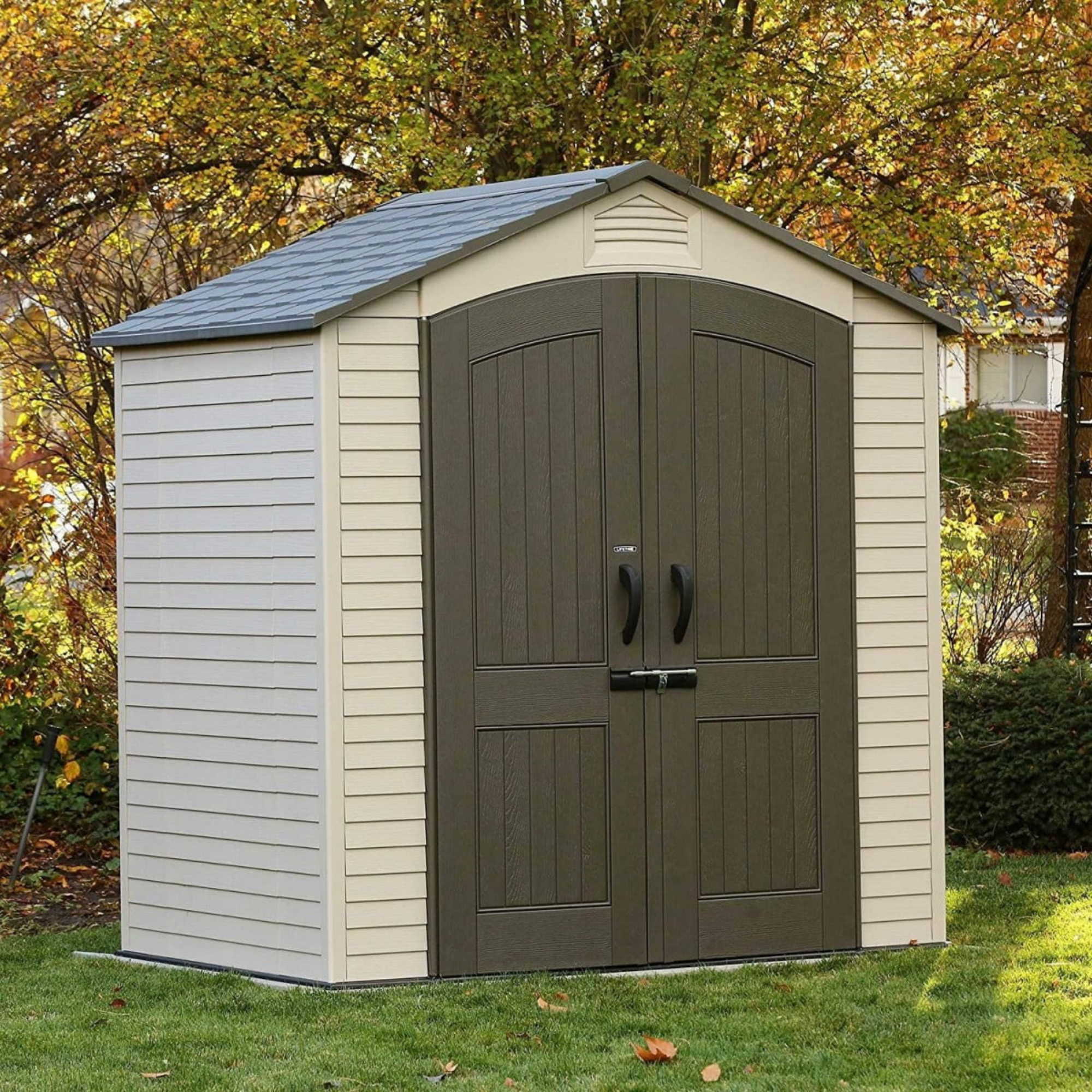 Lifetime 7ft X 4.5ft Heavy Duty Plastic Shed - 7x4.5