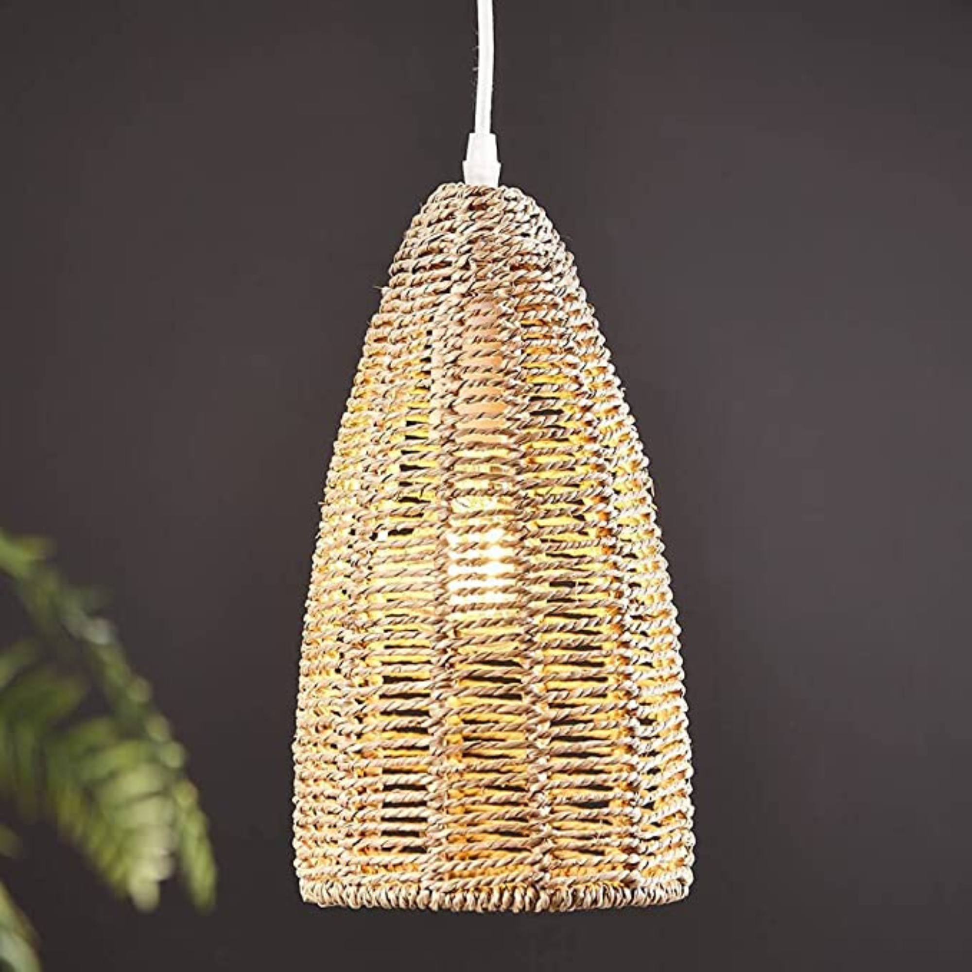 Wicker Rattan Basket Pendant Light - Wicker Rattan Pendant