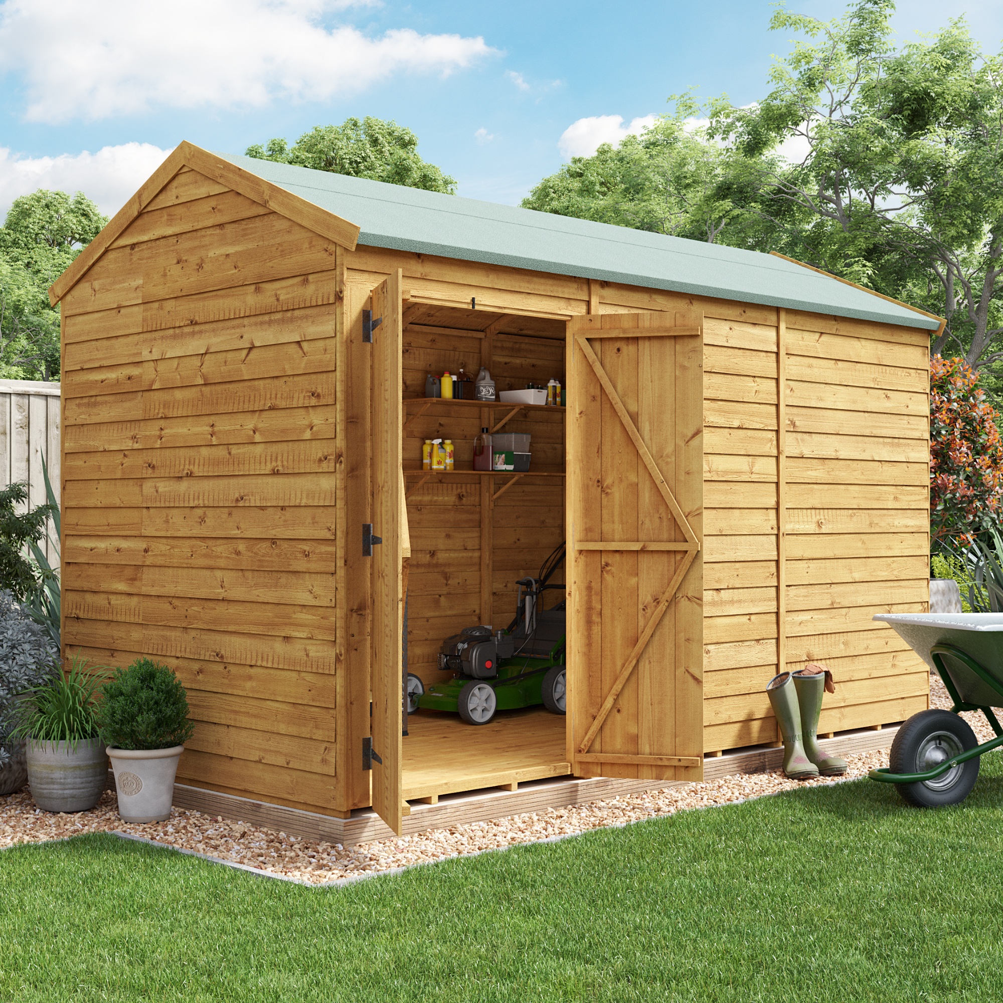 BillyOh Switch Overlap Apex Shed - 12x6 Windowless