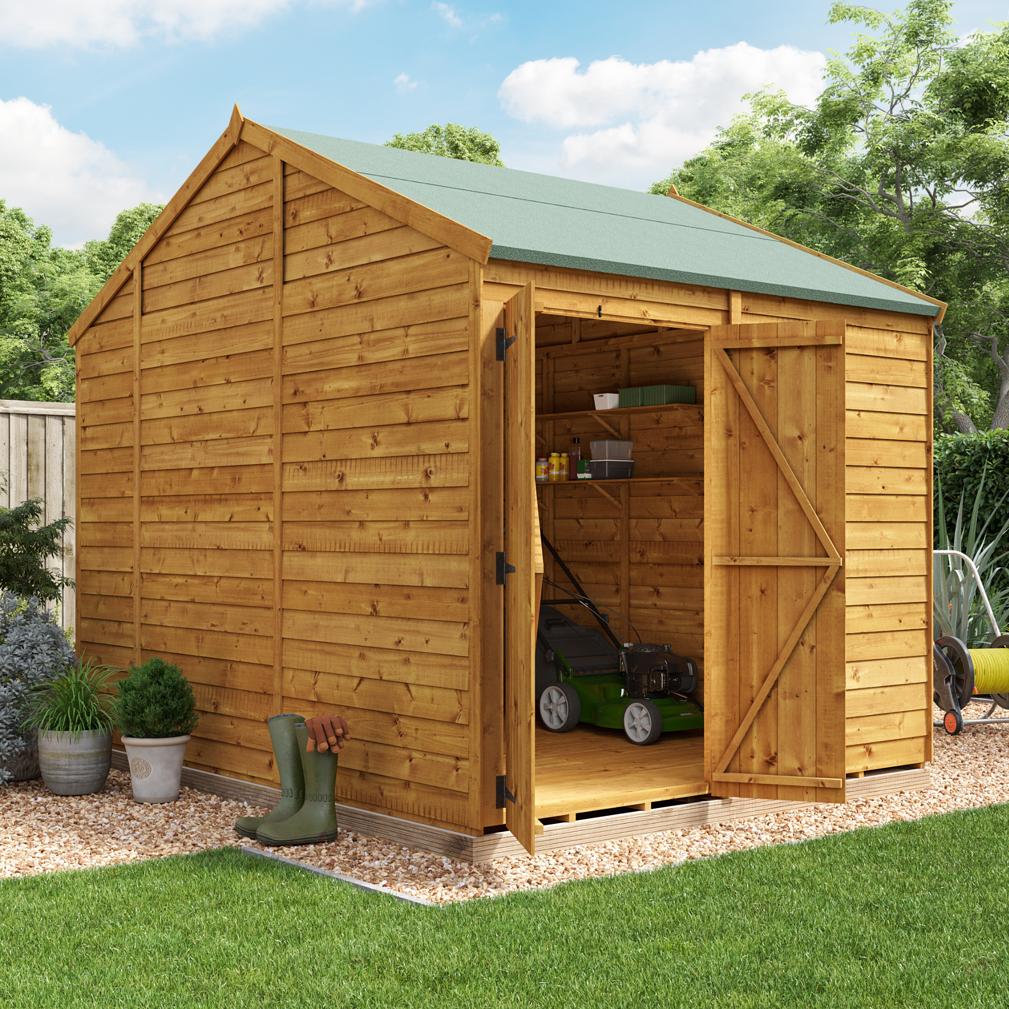 BillyOh Switch Overlap Apex Shed - 8x10 Windowless