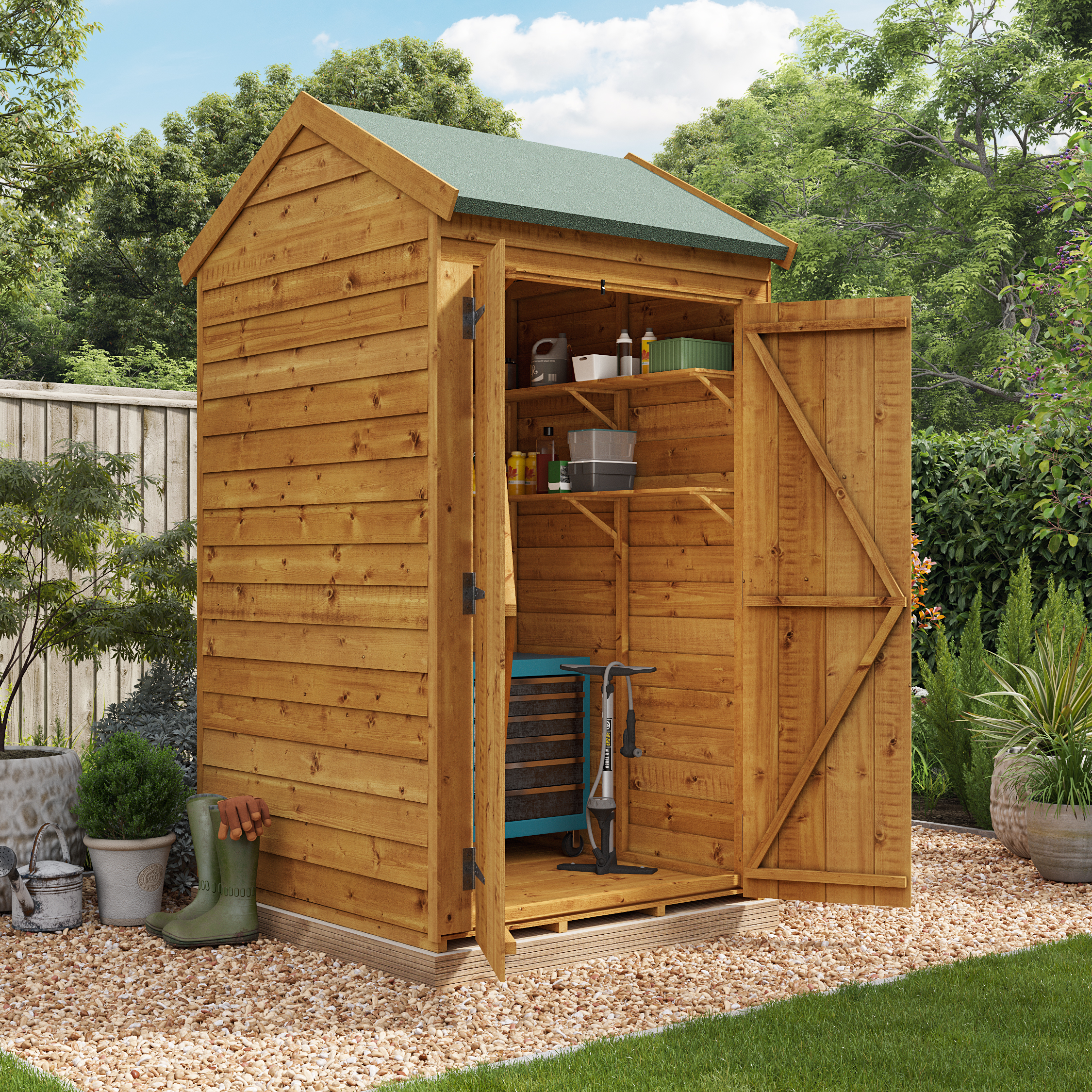 BillyOh Switch Overlap Apex Shed - 4x4 Windowless