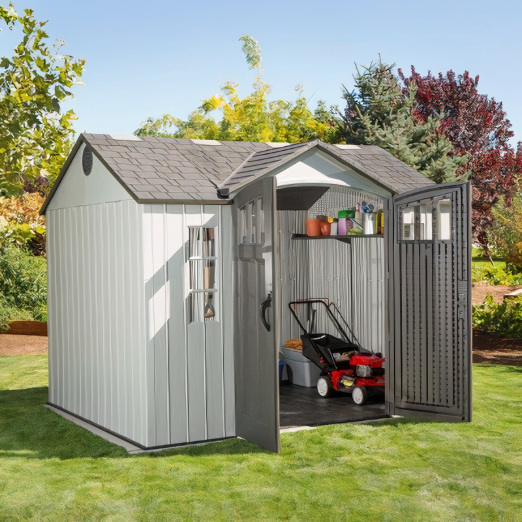Lifetime 10ft X 8ft Heavy Duty Plastic Shed 10x8