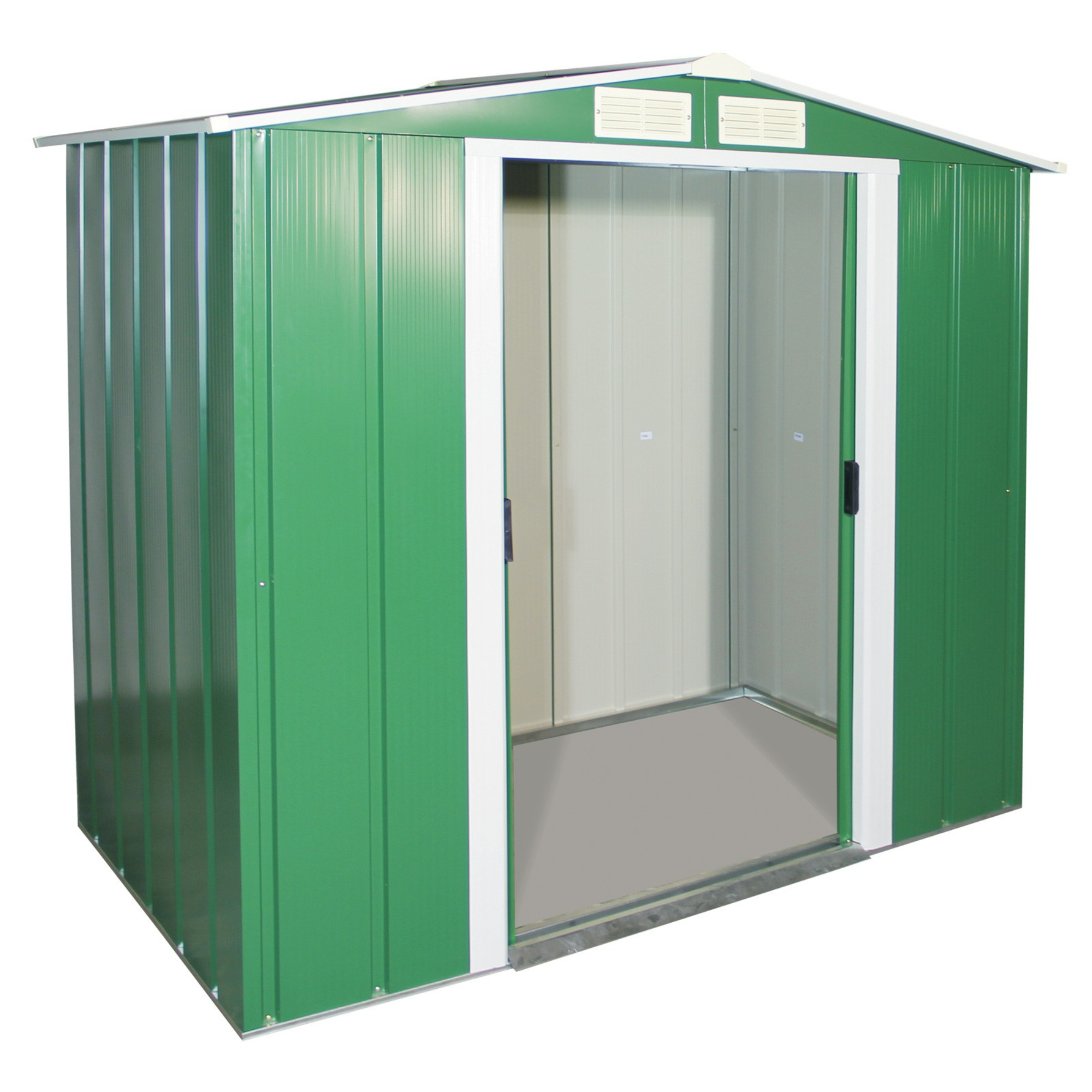 Sapphire Apex Metal Shed - 6x6 Green