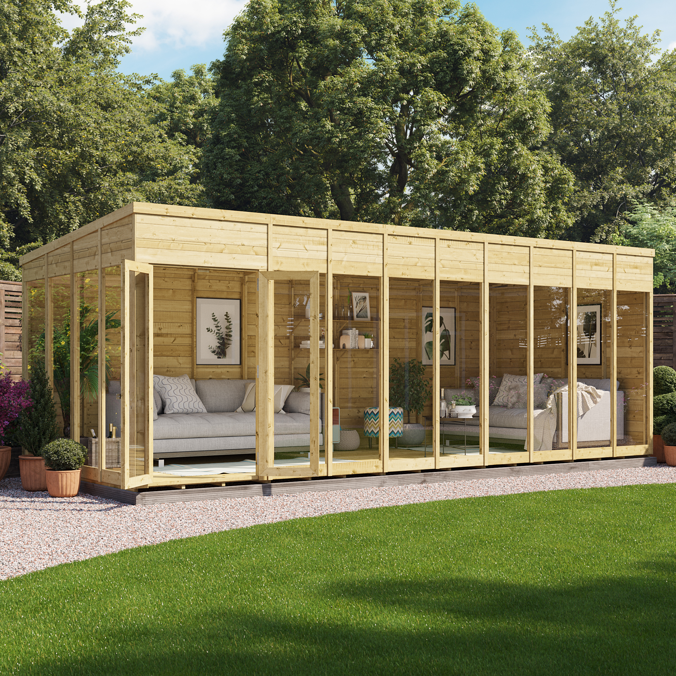 BillyOh Switch Pent Tongue and Groove Summerhouse - 20x8