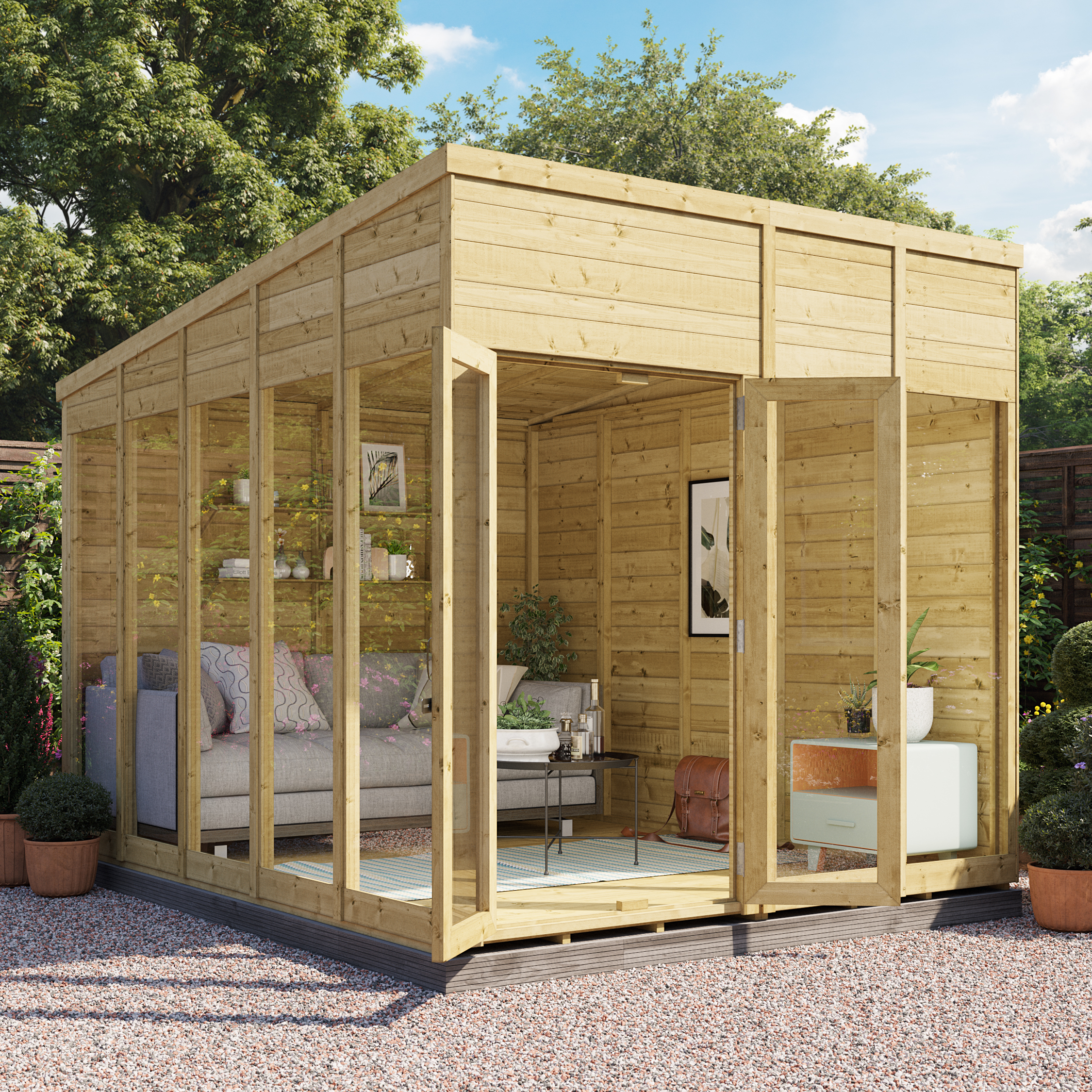 BillyOh Switch Pent Tongue and Groove Summerhouse - 8x10