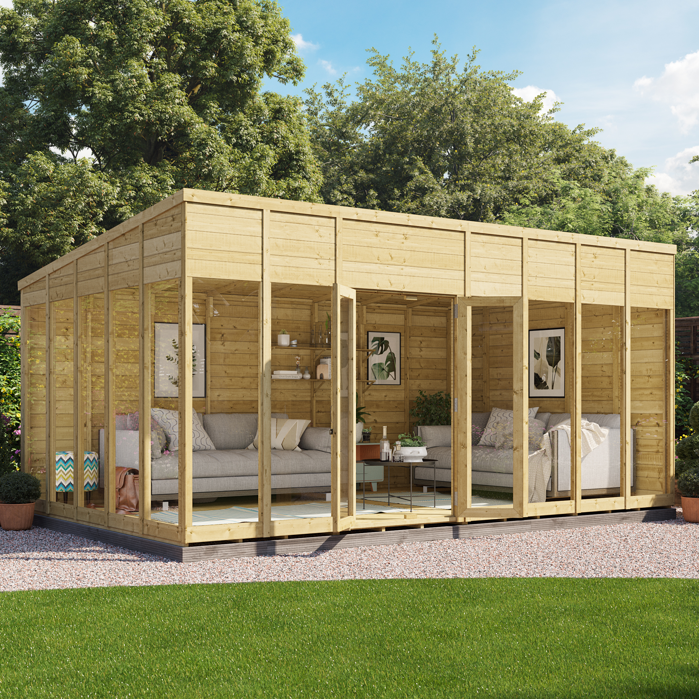 BillyOh Switch Pent Tongue and Groove Summerhouse - 16x10