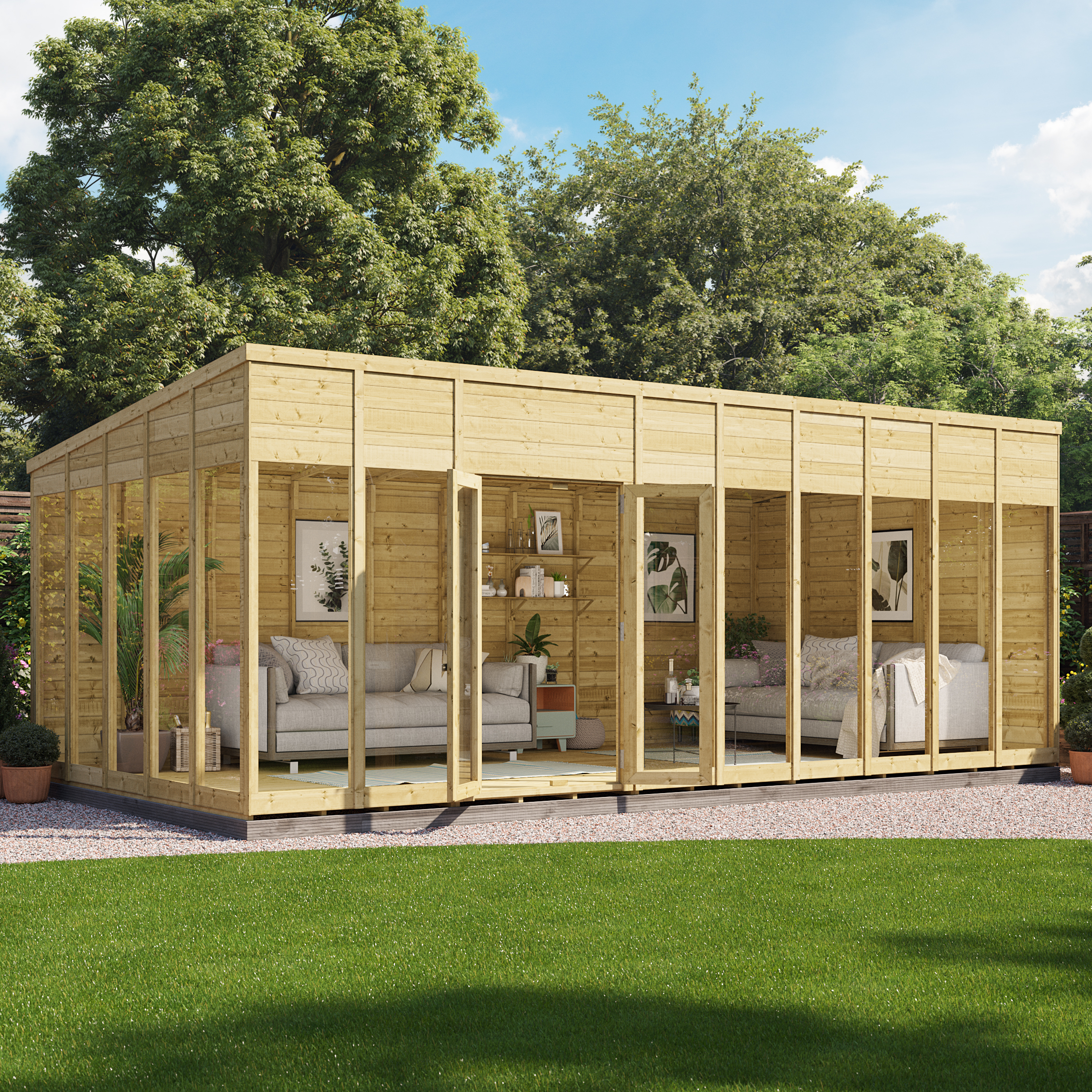 BillyOh Switch Pent Tongue and Groove Summerhouse - 20x10