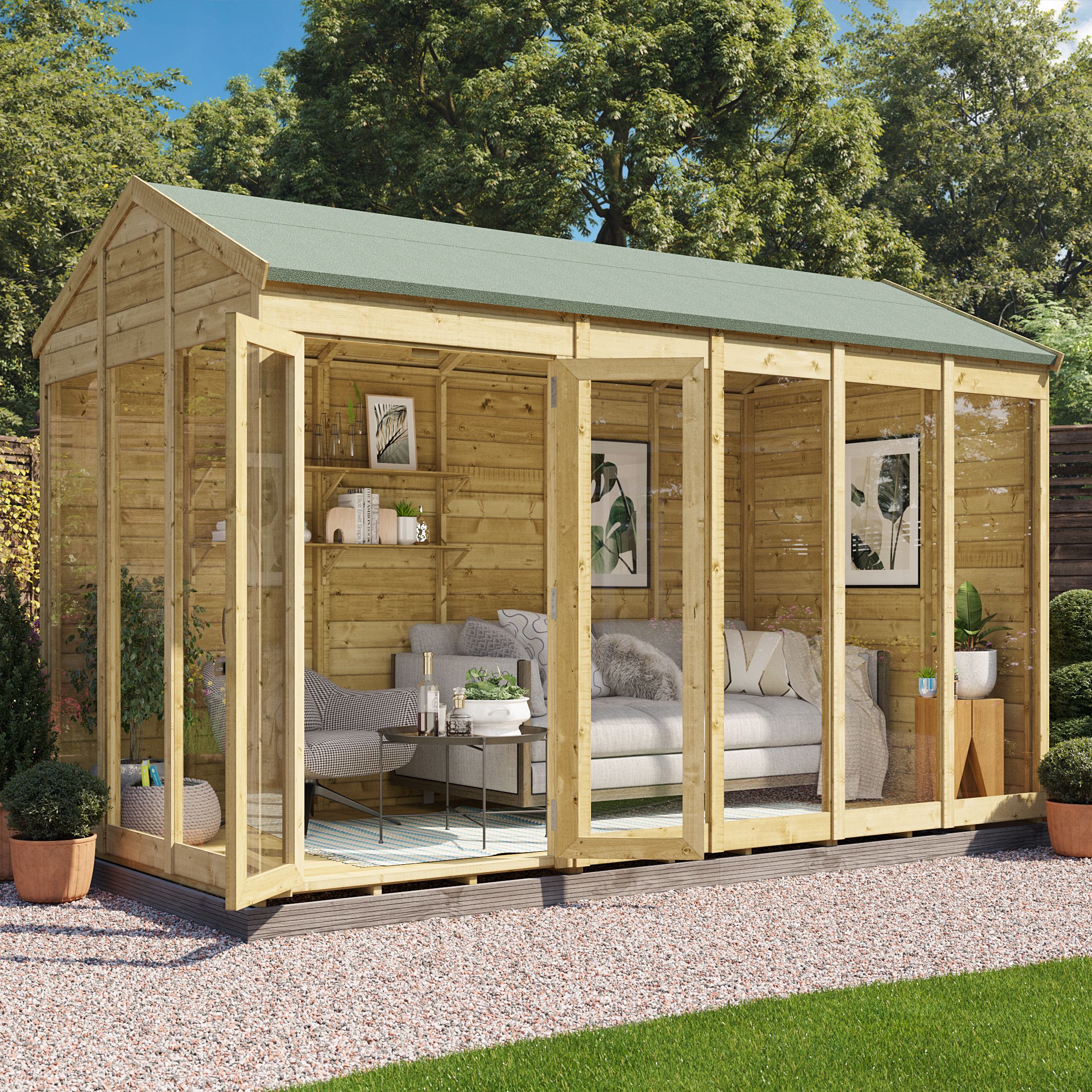 BillyOh Switch Apex Tongue and Groove Summerhouse - 12x6