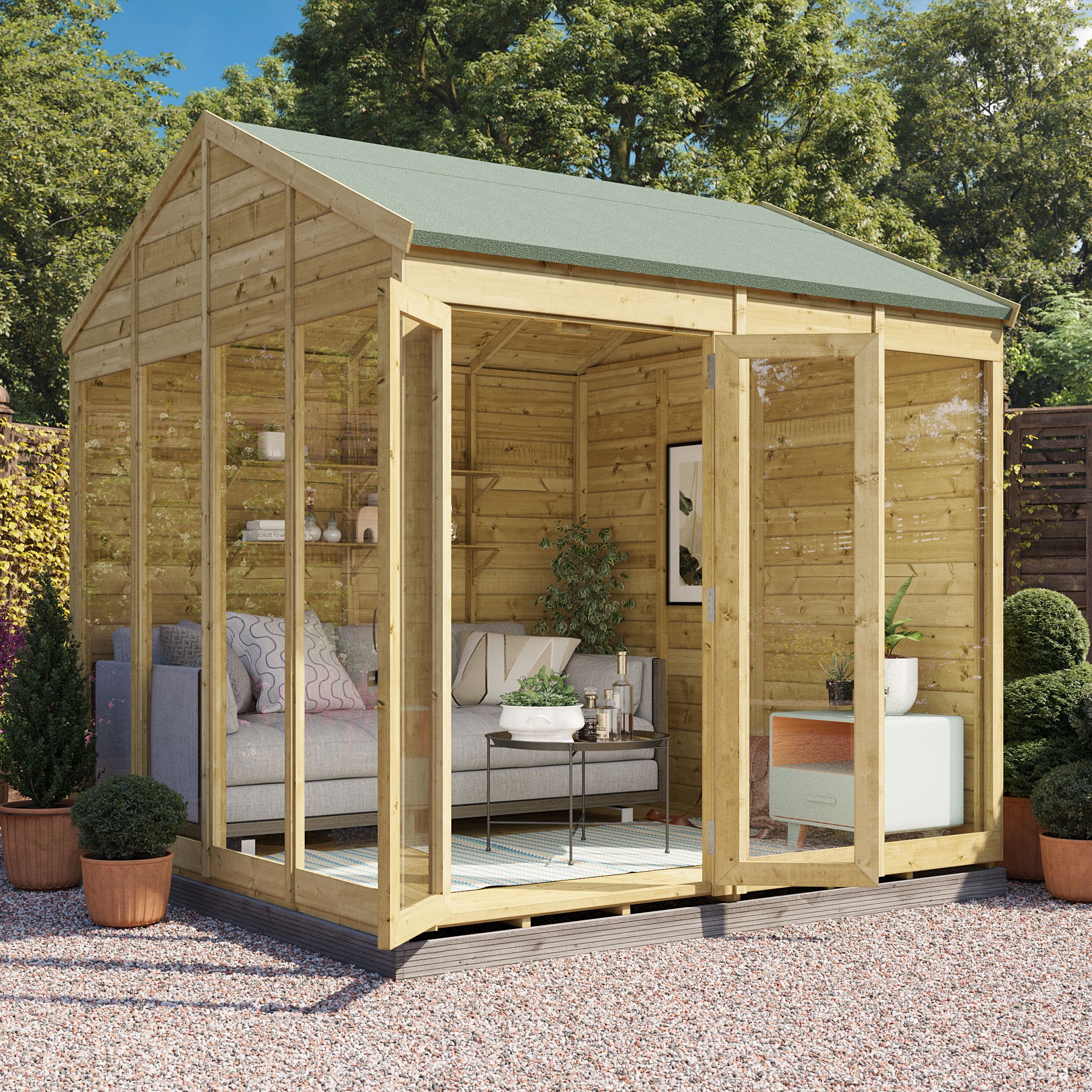 BillyOh Switch Apex Tongue and Groove Summerhouse - 8x8